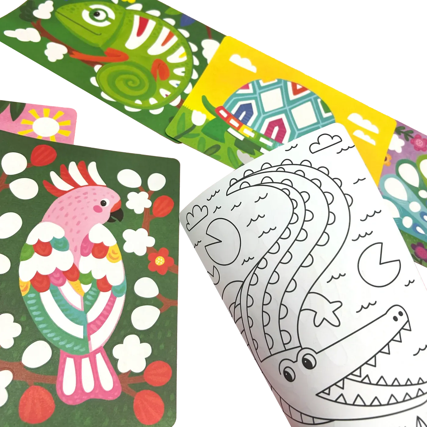 Ooly Foil-tastic Foil Art & Coloring Set - Awesome Animals
