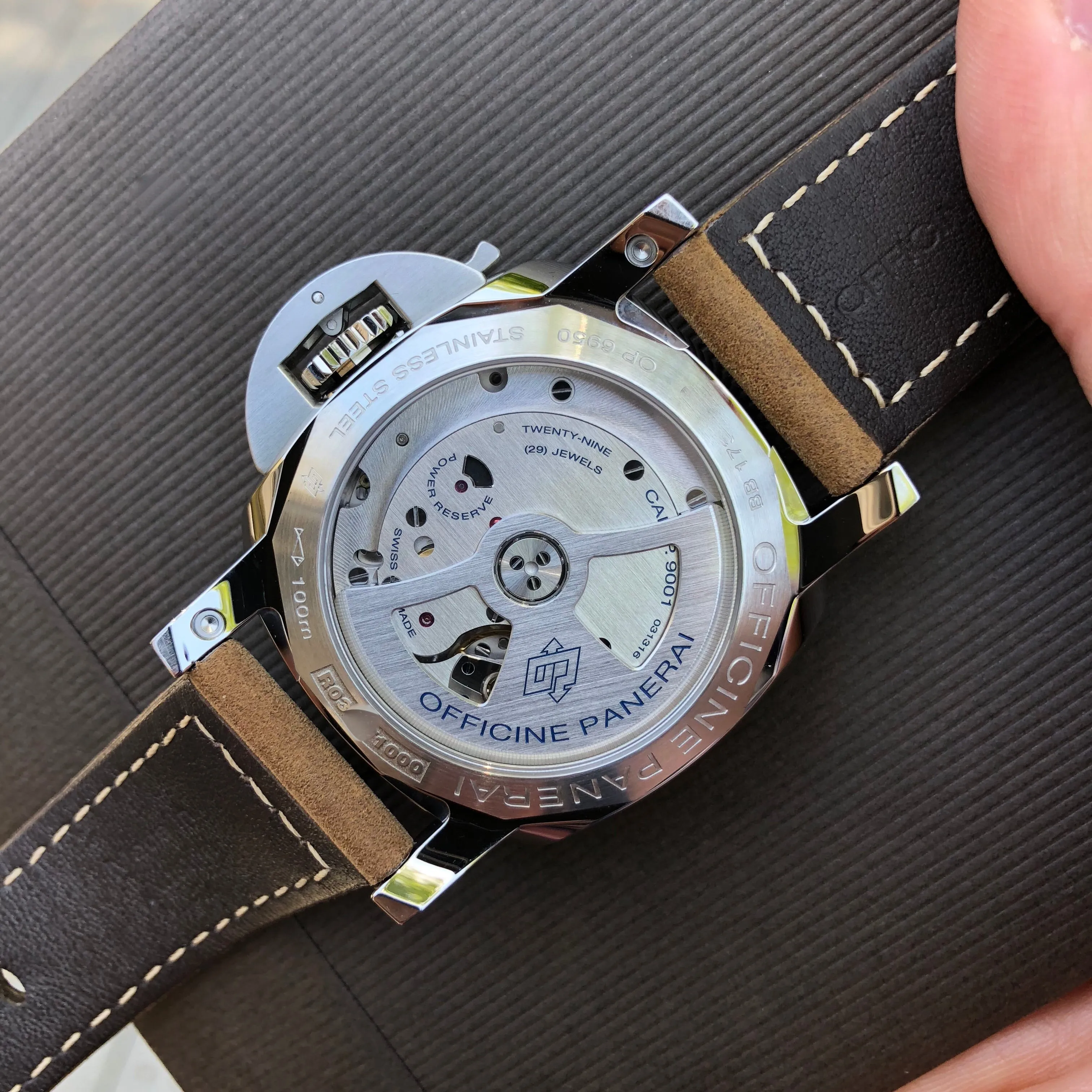 Panerai Luminor 1950 PAM 535 GMT 3 Days Automatic 42mm Wristwatch Box Papers