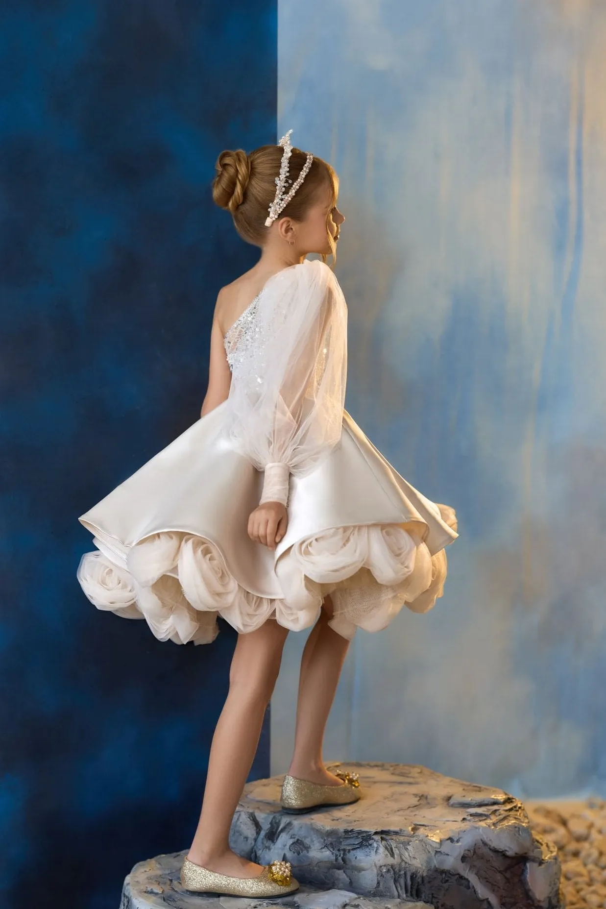 Peek-a-Bloom Communion Dress