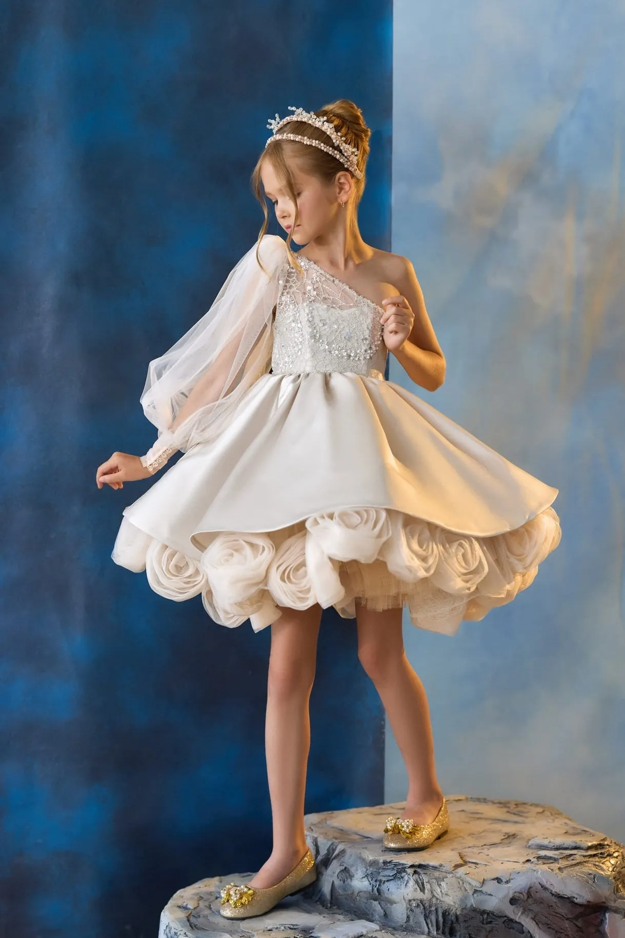 Peek-a-Bloom Communion Dress