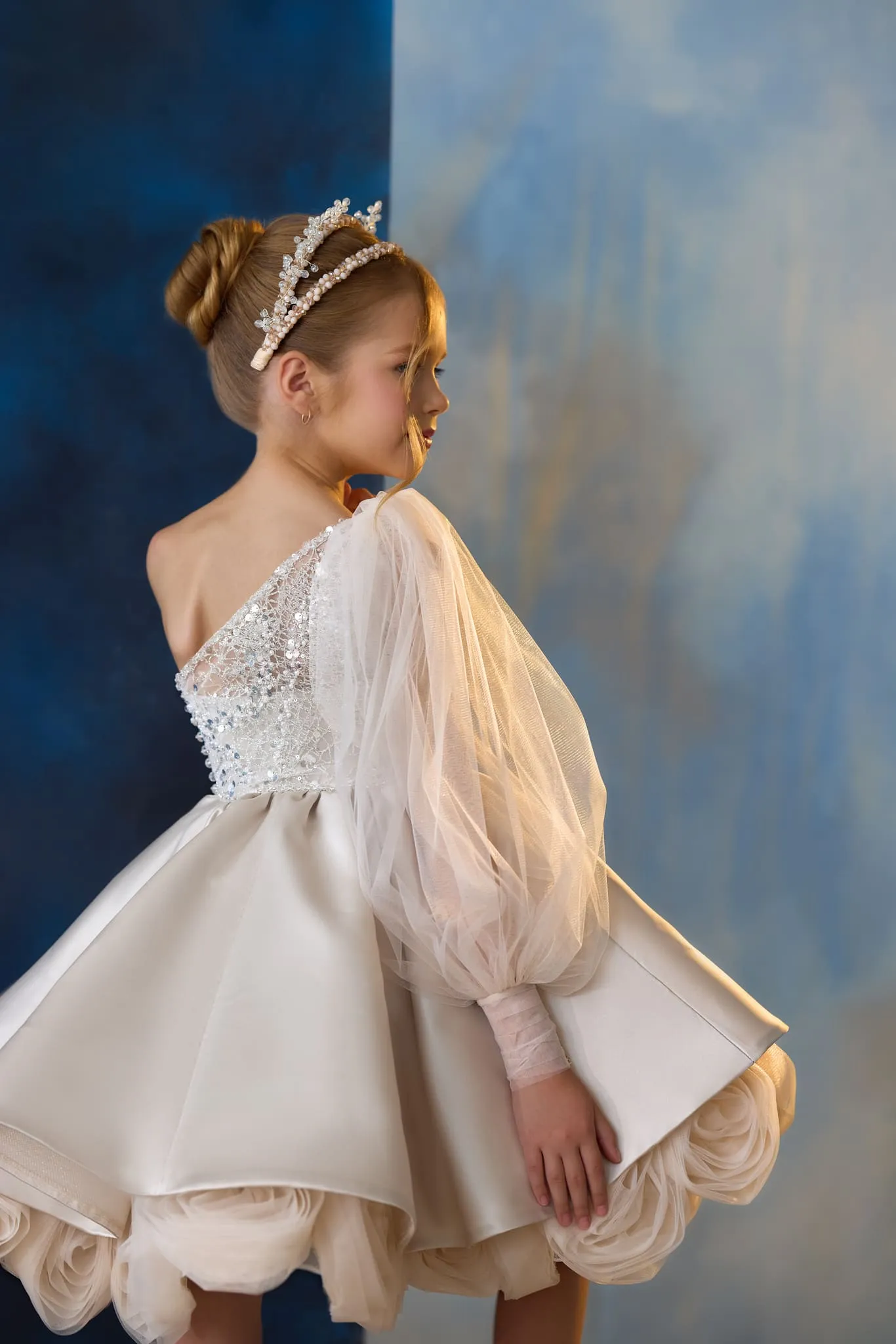Peek-a-Bloom Communion Dress