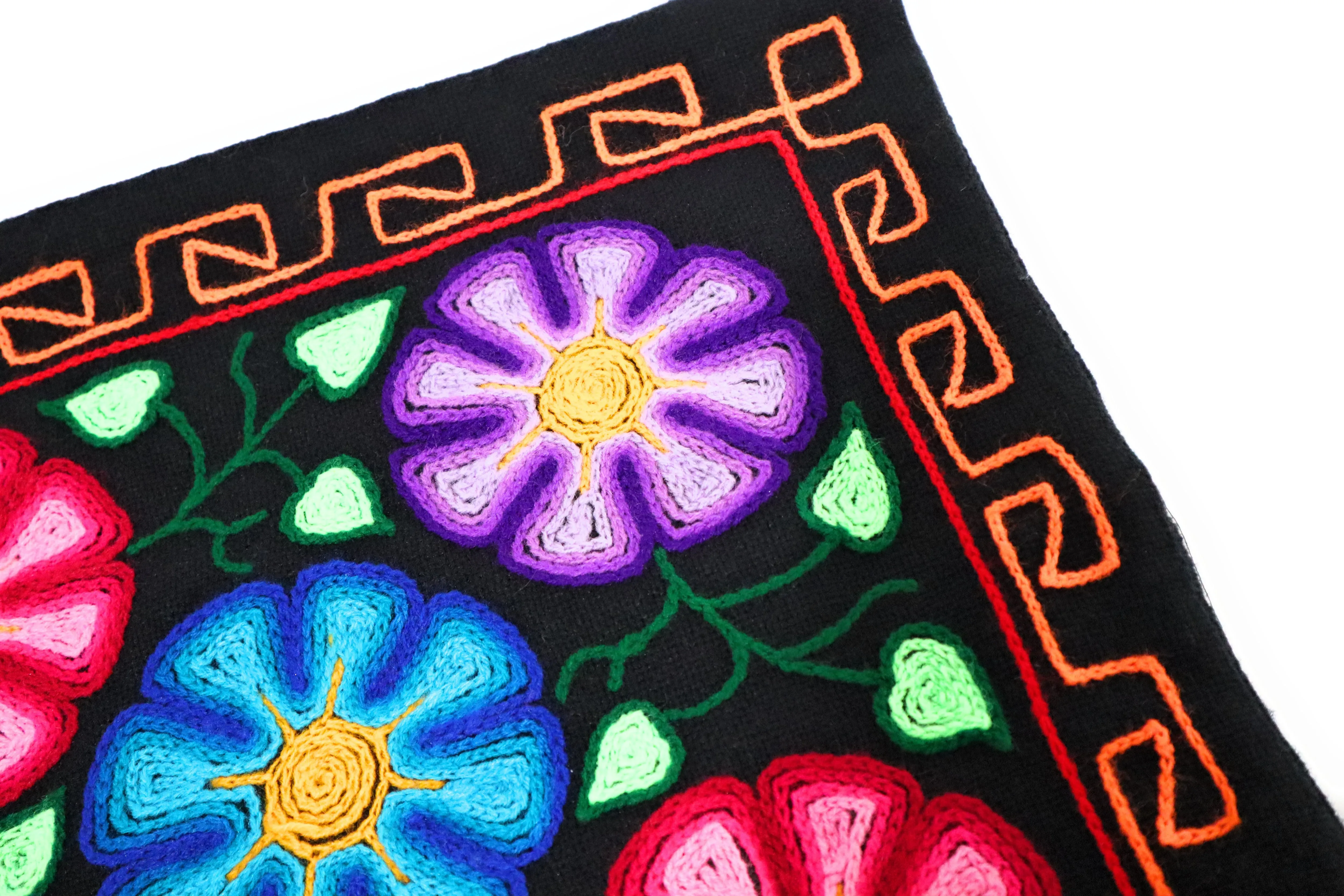 Pillow Cover Dahlias Native Flowers of the Andes 17" L x 16.75" W