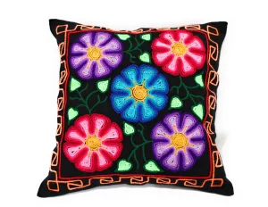 Pillow Cover Dahlias Native Flowers of the Andes 17" L x 16.75" W