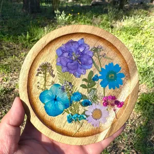 Pressed Flowers Jewelry Dish - BG 156