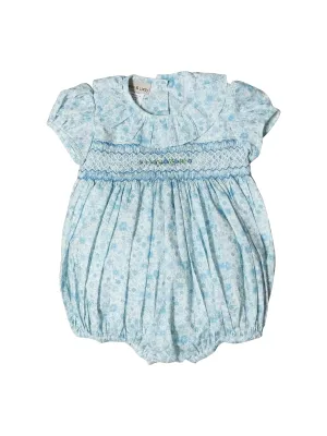 "Carly & Ronnie" Smocked Baby Girl Bubble