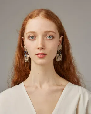 Savannah Earrings in marble