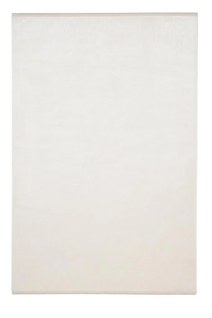 Serenity Cream Viscose Woven Modern Living Room Rug 7821
