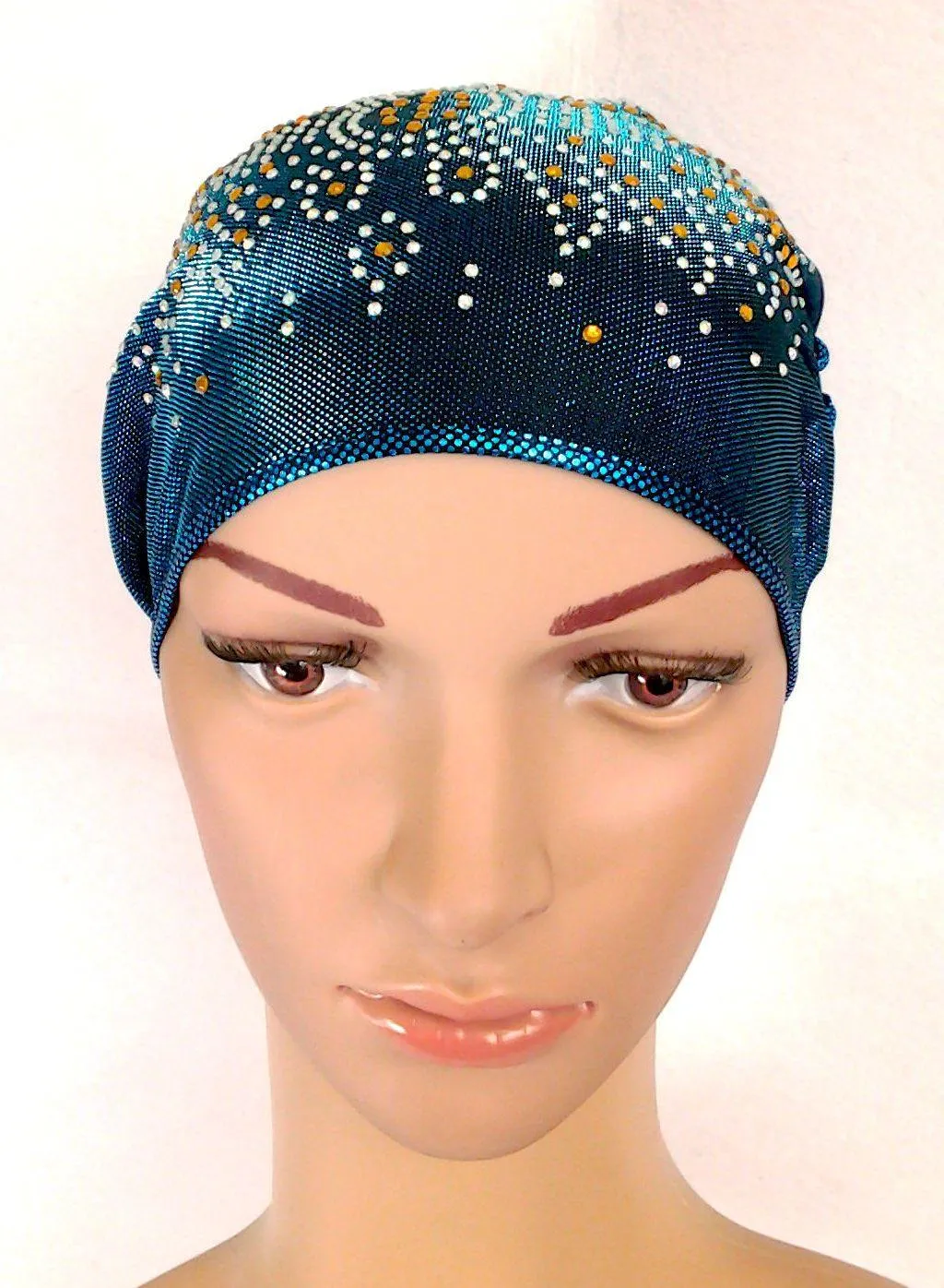 SHINING THREADS RHINESTONE Muslim Inner Caps Islamic Underscarf Hats Ninja Hijab
