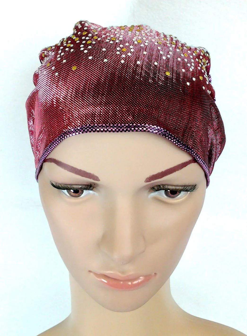 SHINING THREADS RHINESTONE Muslim Inner Caps Islamic Underscarf Hats Ninja Hijab
