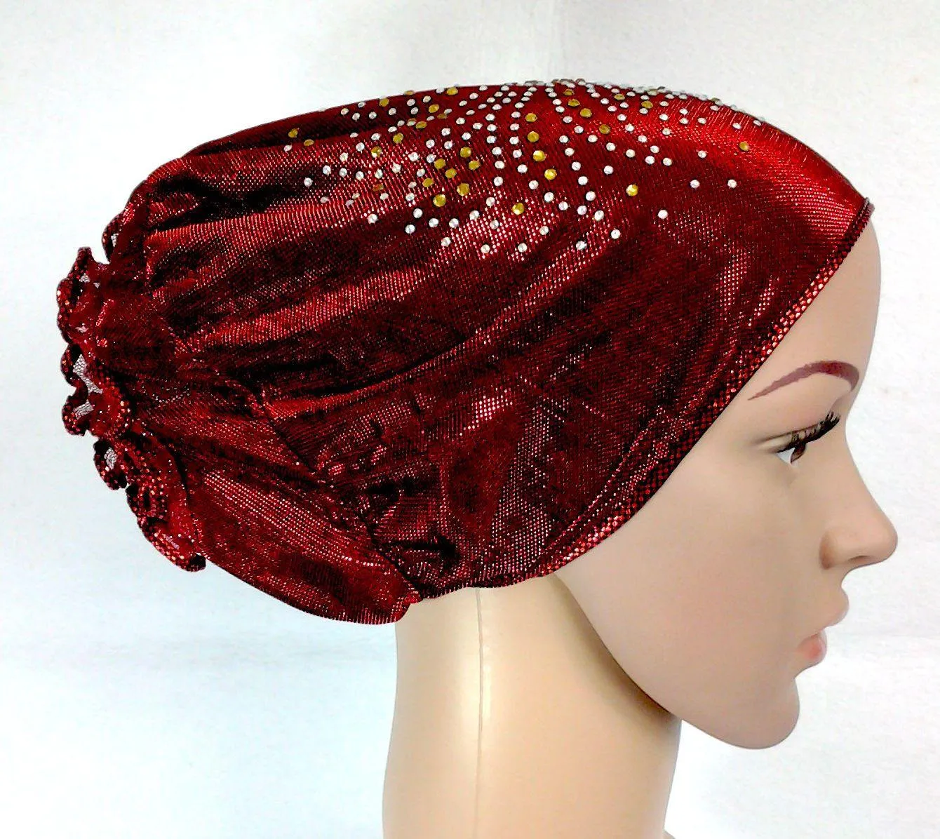 SHINING THREADS RHINESTONE Muslim Inner Caps Islamic Underscarf Hats Ninja Hijab