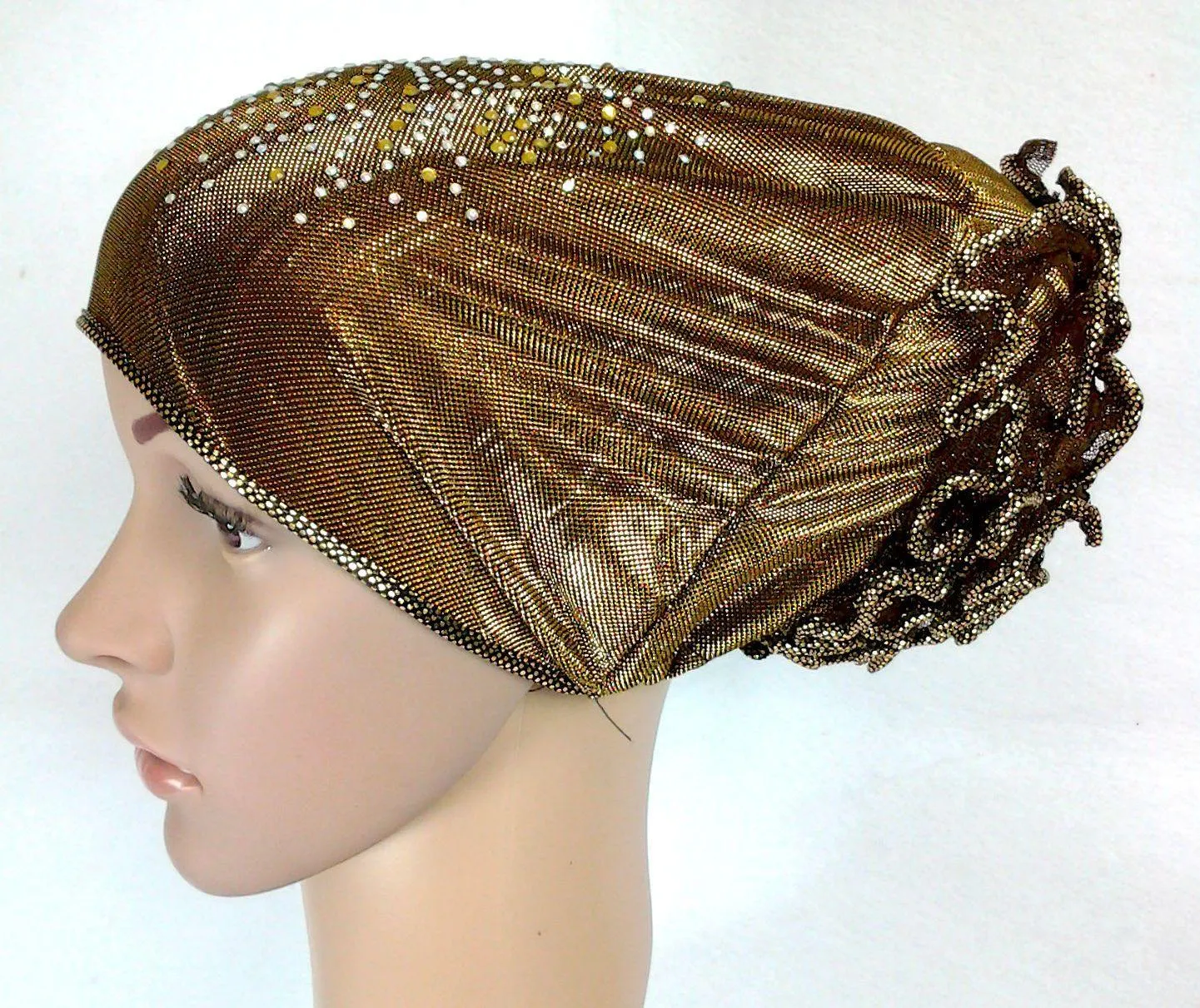 SHINING THREADS RHINESTONE Muslim Inner Caps Islamic Underscarf Hats Ninja Hijab