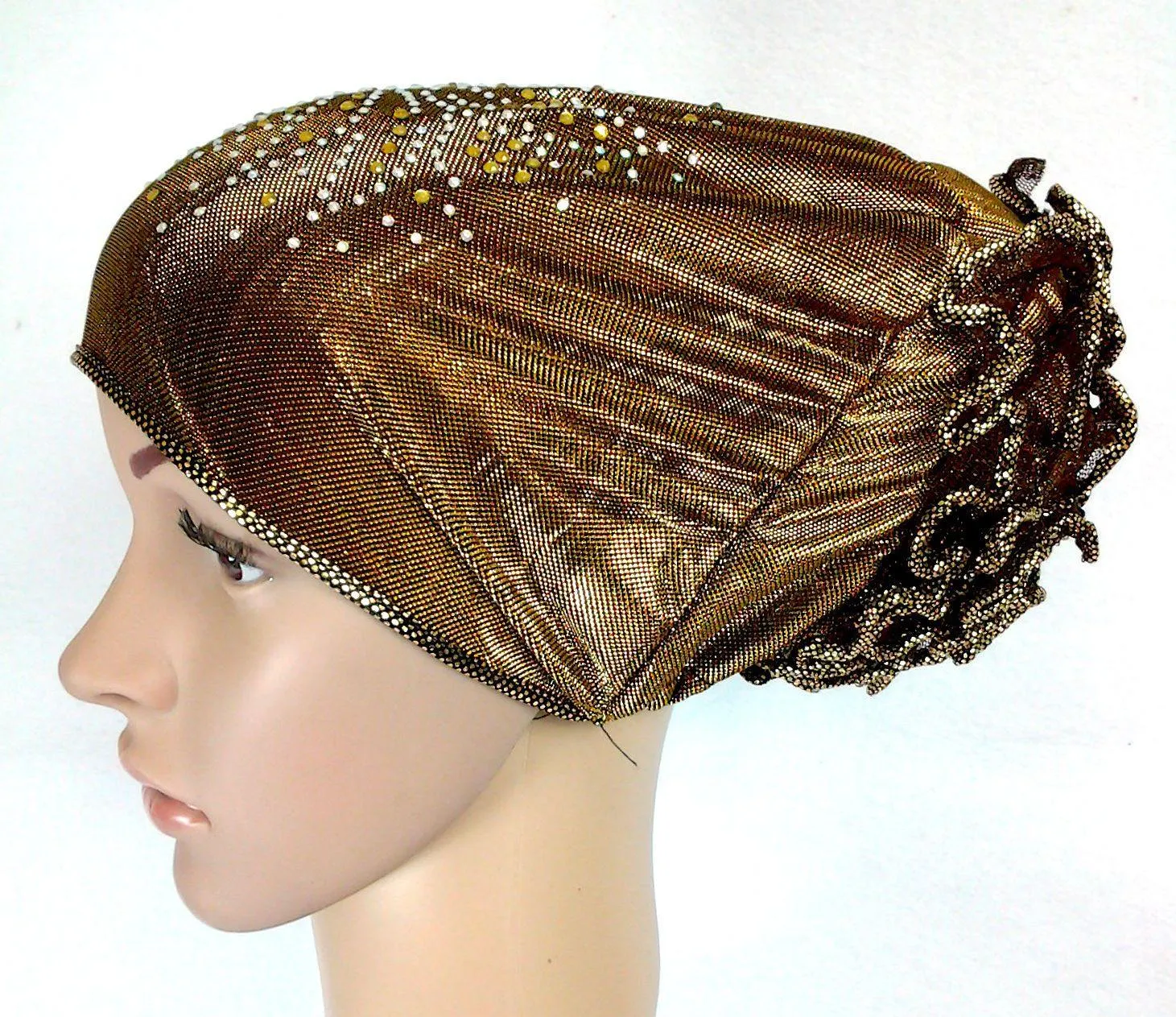 SHINING THREADS RHINESTONE Muslim Inner Caps Islamic Underscarf Hats Ninja Hijab