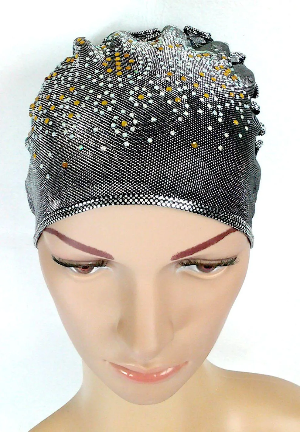 SHINING THREADS RHINESTONE Muslim Inner Caps Islamic Underscarf Hats Ninja Hijab