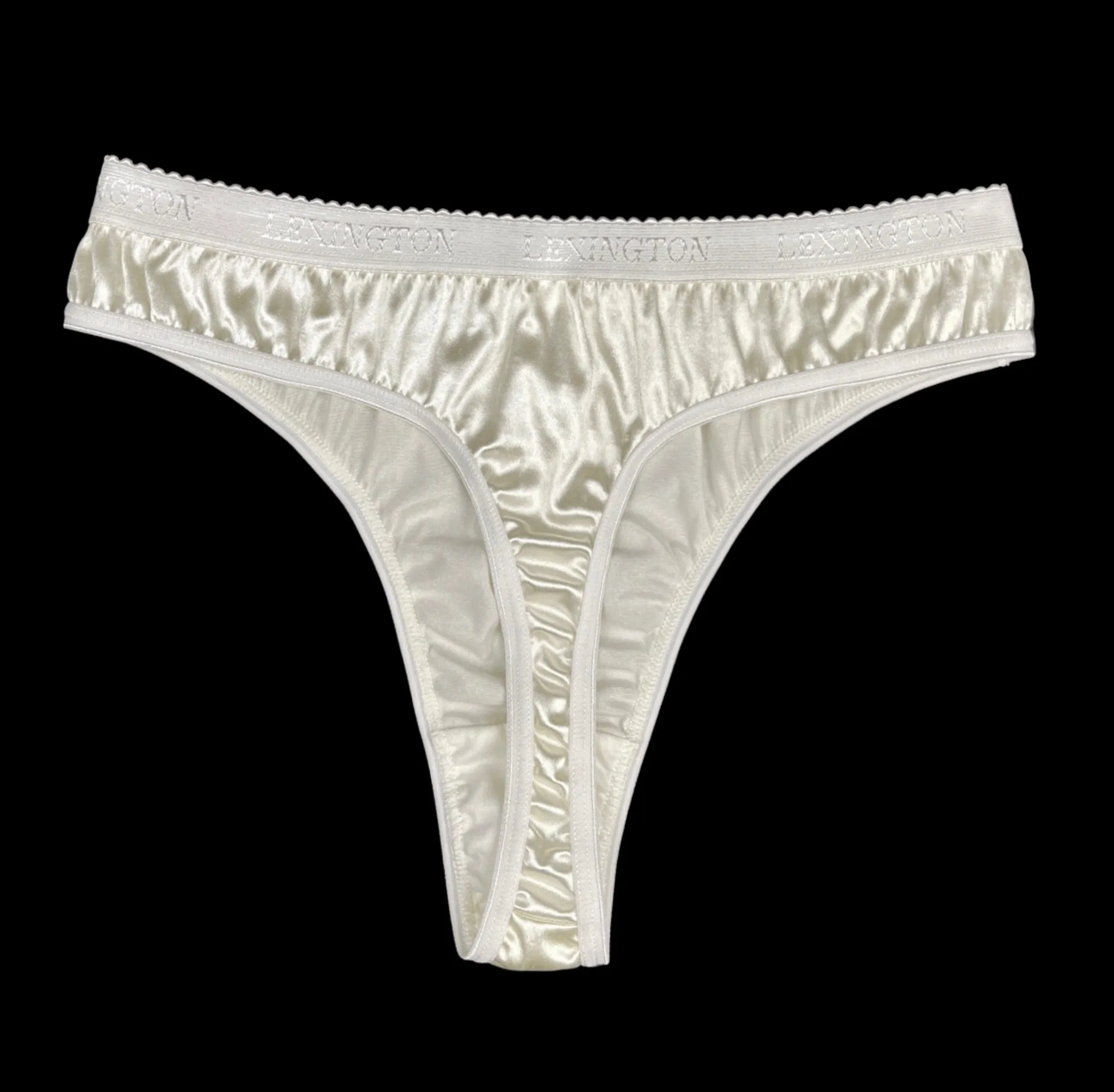 Signature Satin Thong