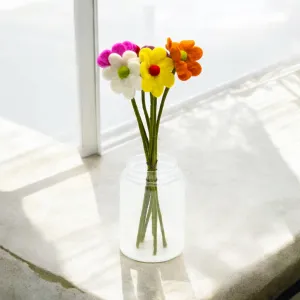 Six Felt Flower Bouquet - Bouquet of Flowers - Mother's Day Gift