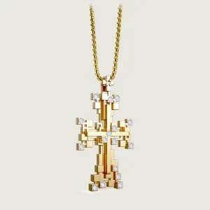 Small Nova Cross with Diamonds