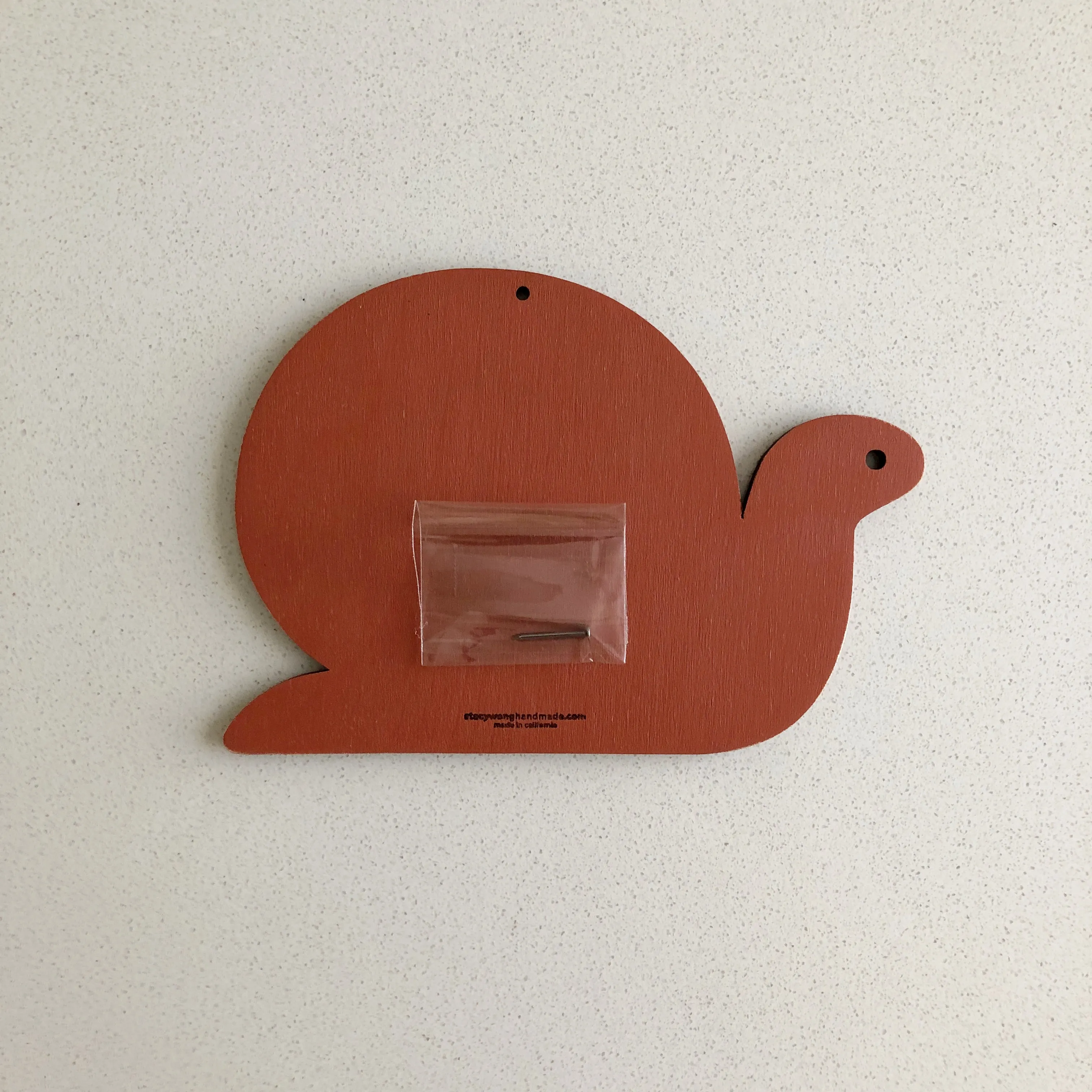 Snail Wall Art - Floral Pink