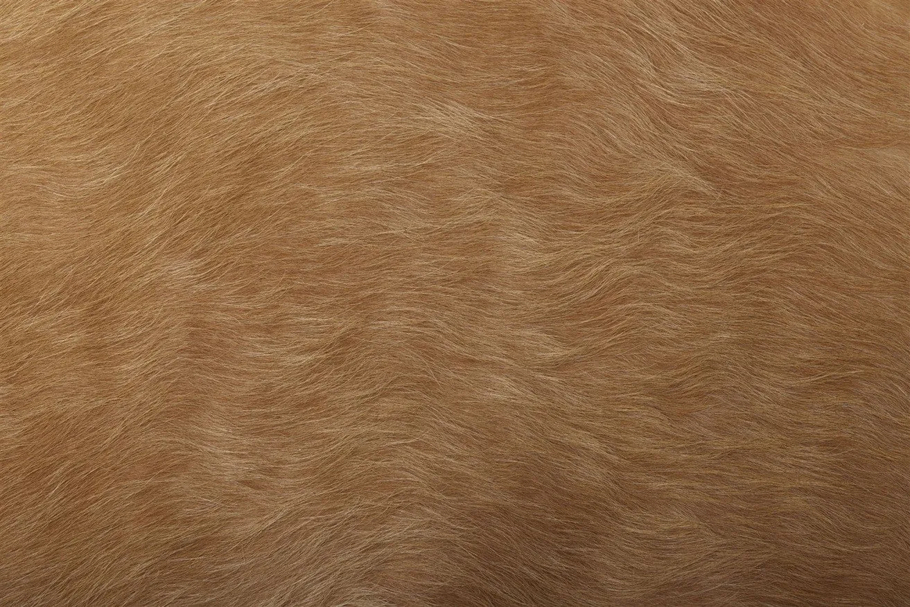 Solid Dark Palomino Cowhide Rug - XL