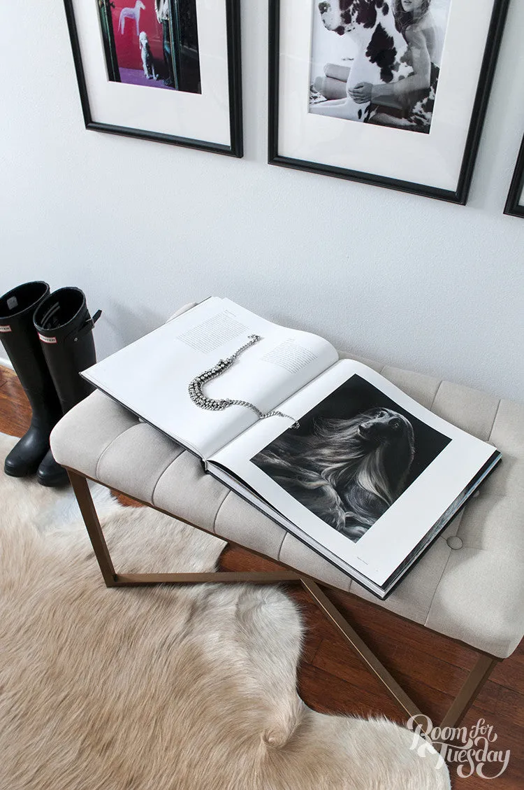 Solid Light Palomino Cowhide Rug - XL