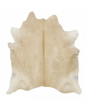 Solid Light Palomino Cowhide Rug - XL
