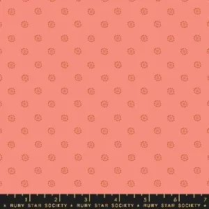 Stamped Flower in Melon -- Favorite Flowers by Ruby Star Society -- Moda Fabric