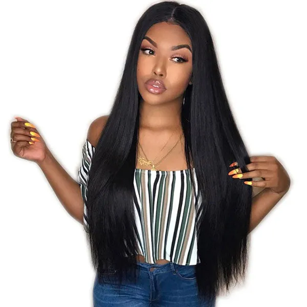 Straight 3 Bundles With 2x6 Lace Closure Peruvian Virgin Human Hair