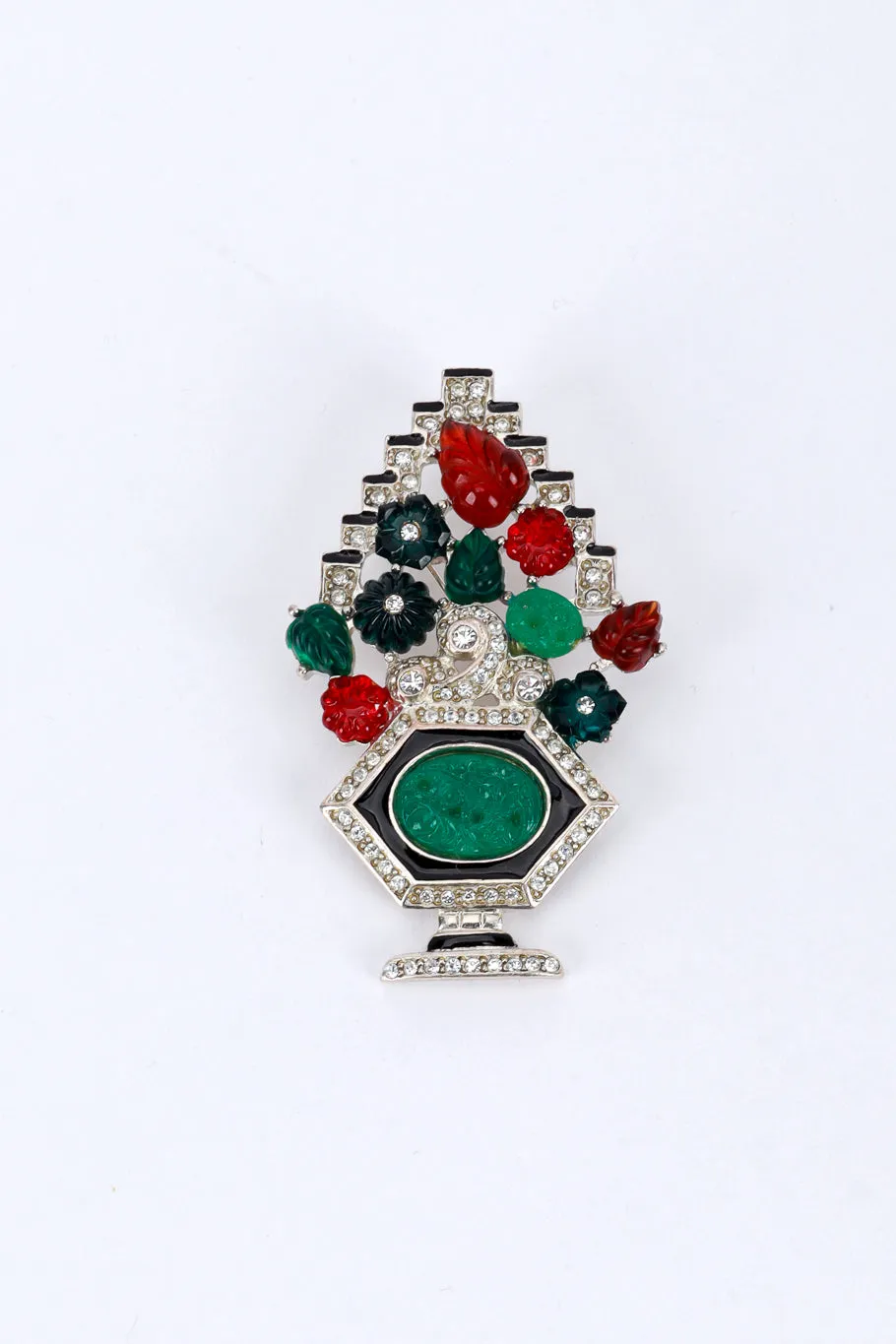 Tutti Frutti Deco Bouquet Brooch