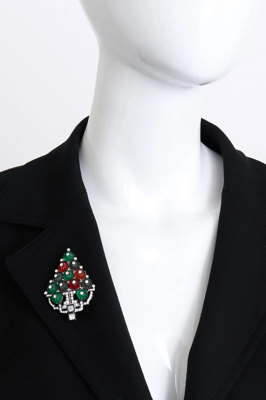 Tutti Frutti Deco Tree Brooch