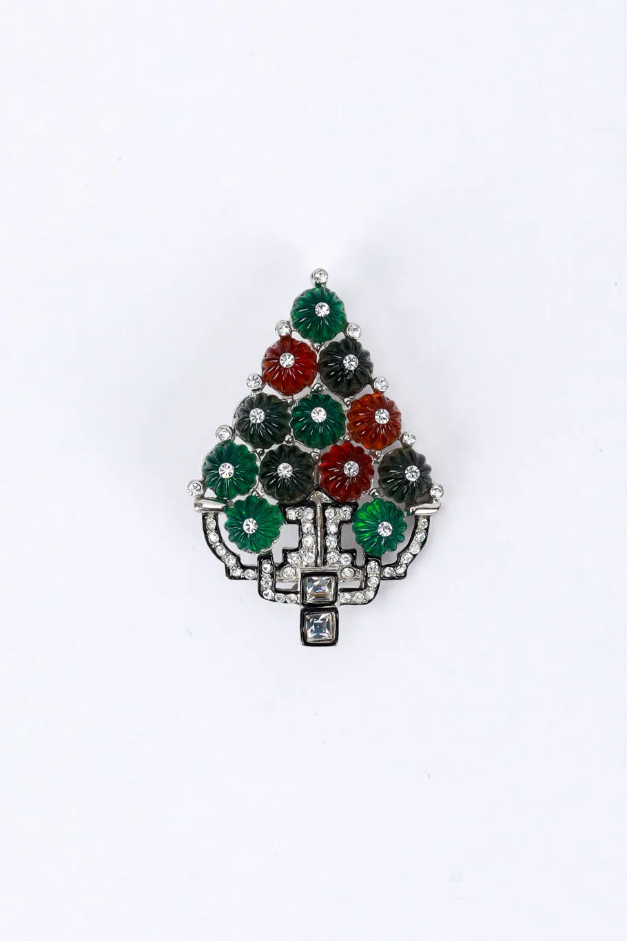 Tutti Frutti Deco Tree Brooch