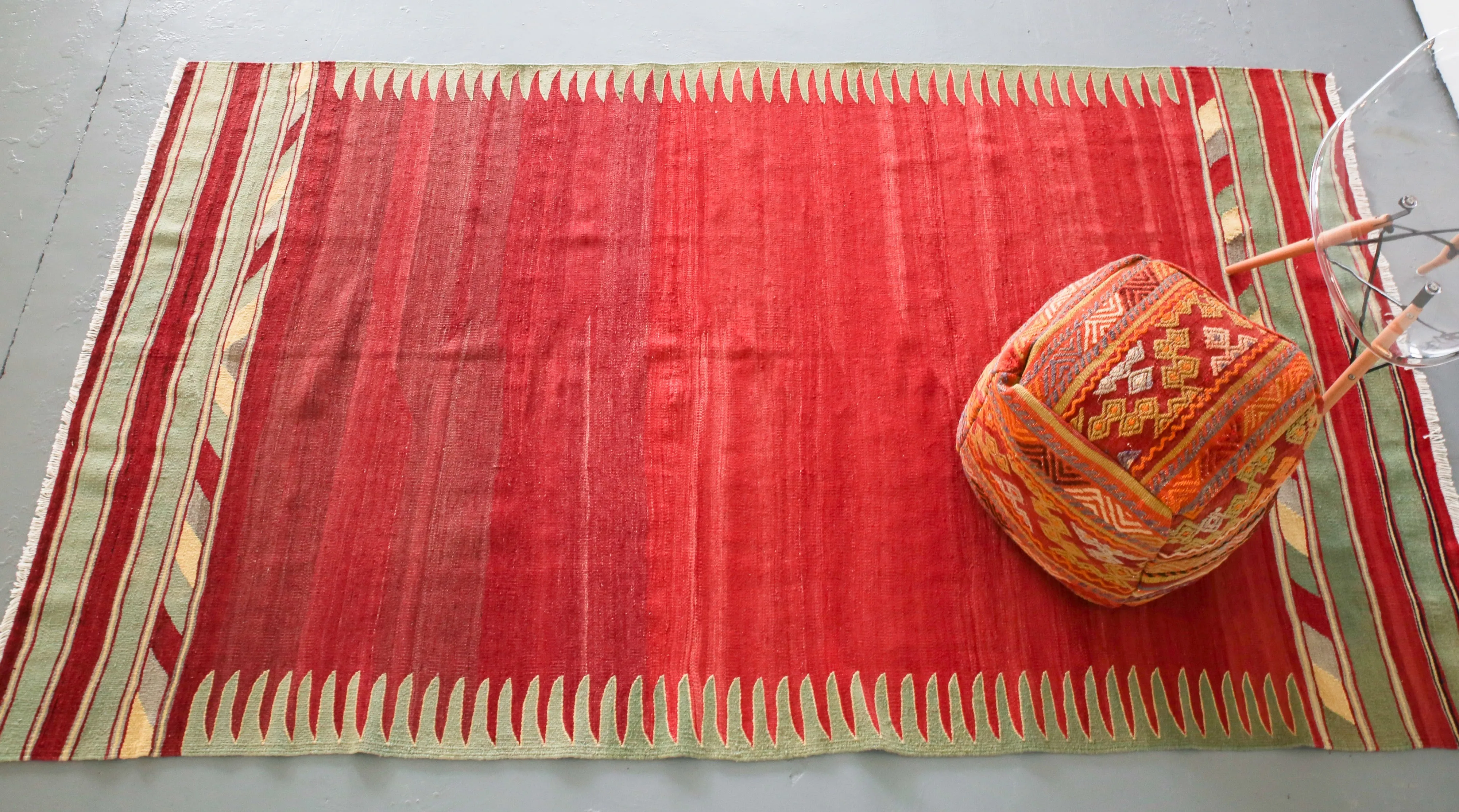 Vintage Bodrum Bos Kilim 5ftx9ft