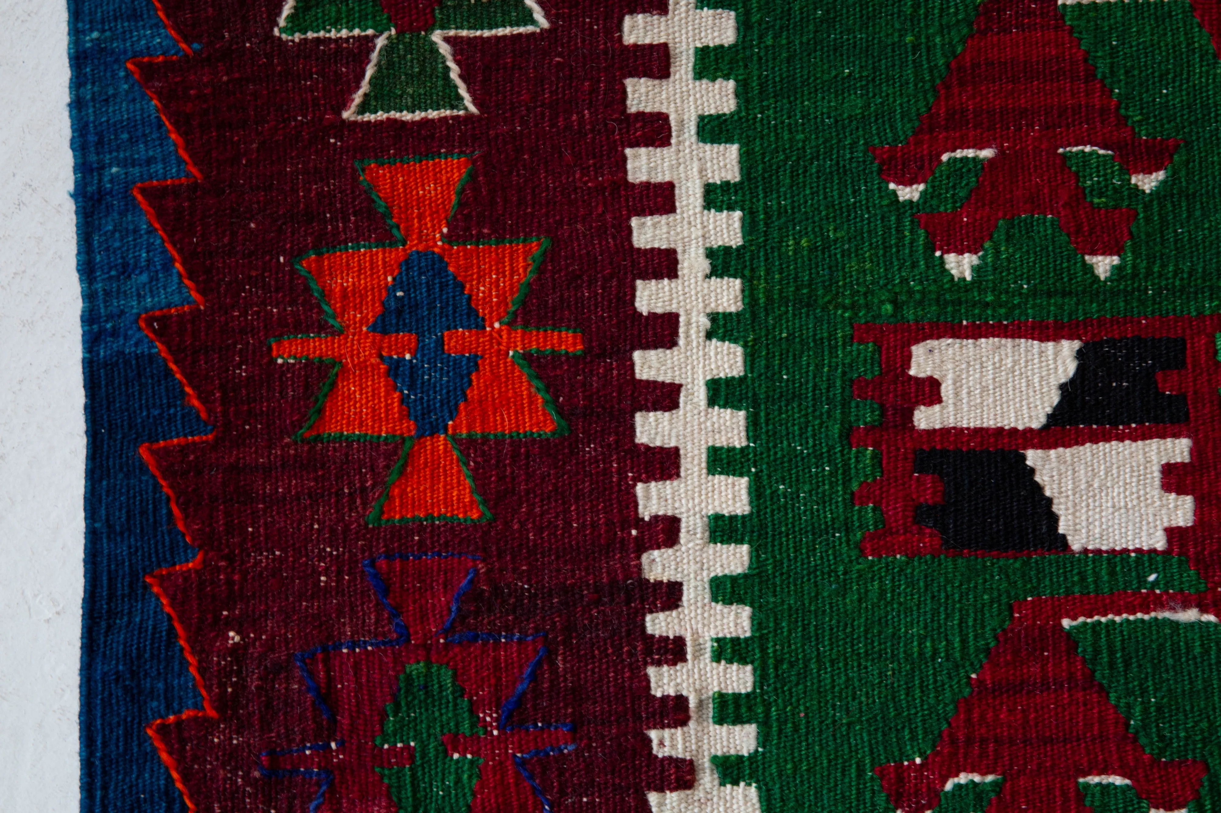 Vintage Fethiye Kilim Rug 3'2"x4'8"