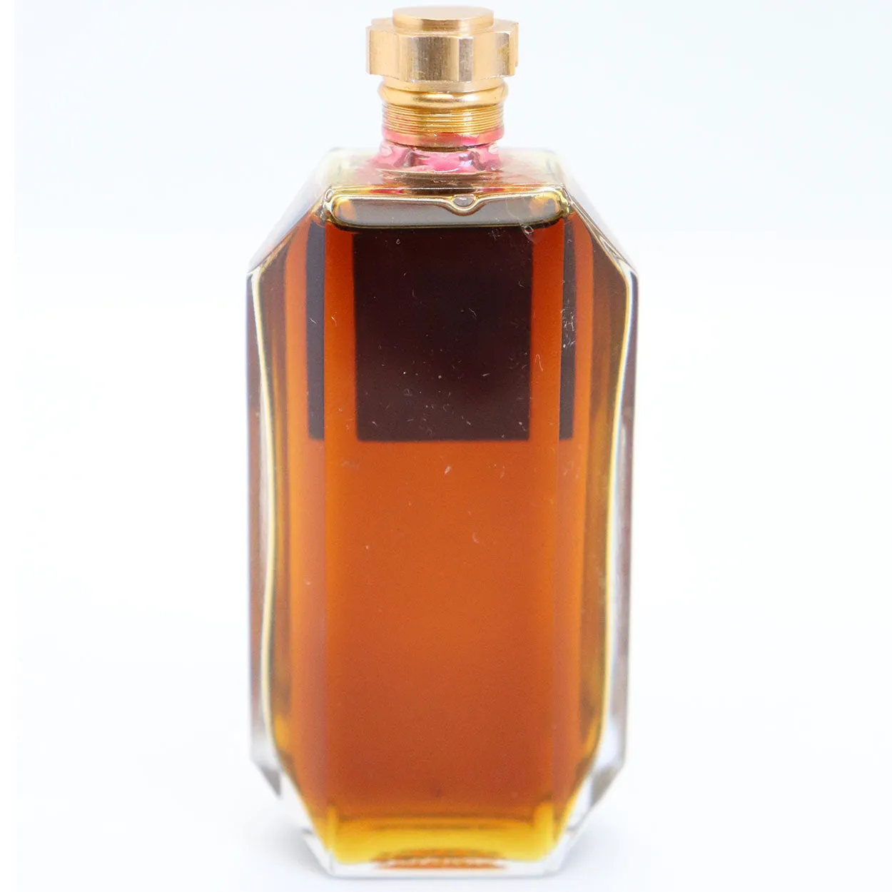 Vintage French F. Millot Crepe de Chine Glass Perfume Bottle with Contents