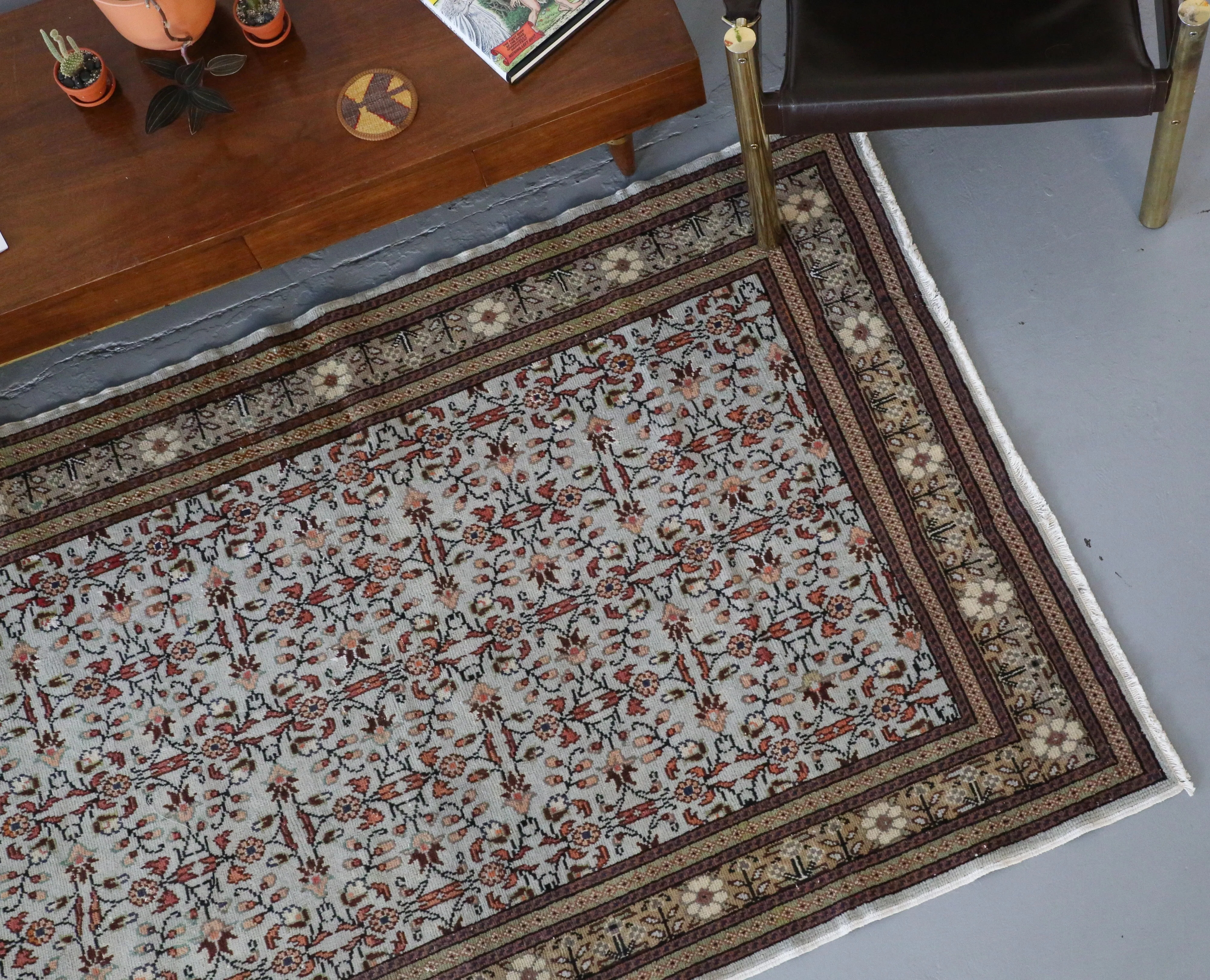 Vintage Isparta Rug 4'x6'