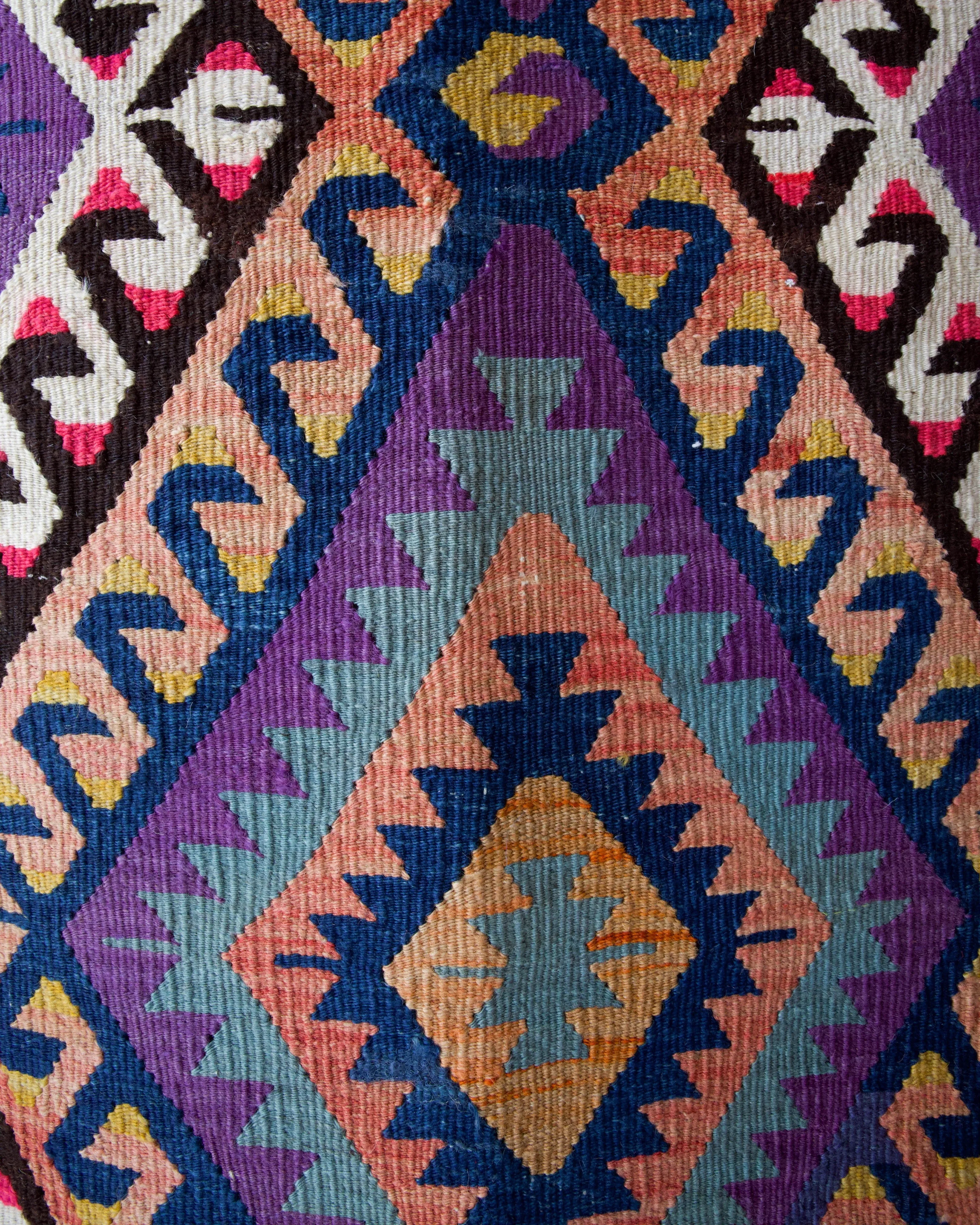 Vintage Oushak Kilim Rug 5'4"x8'