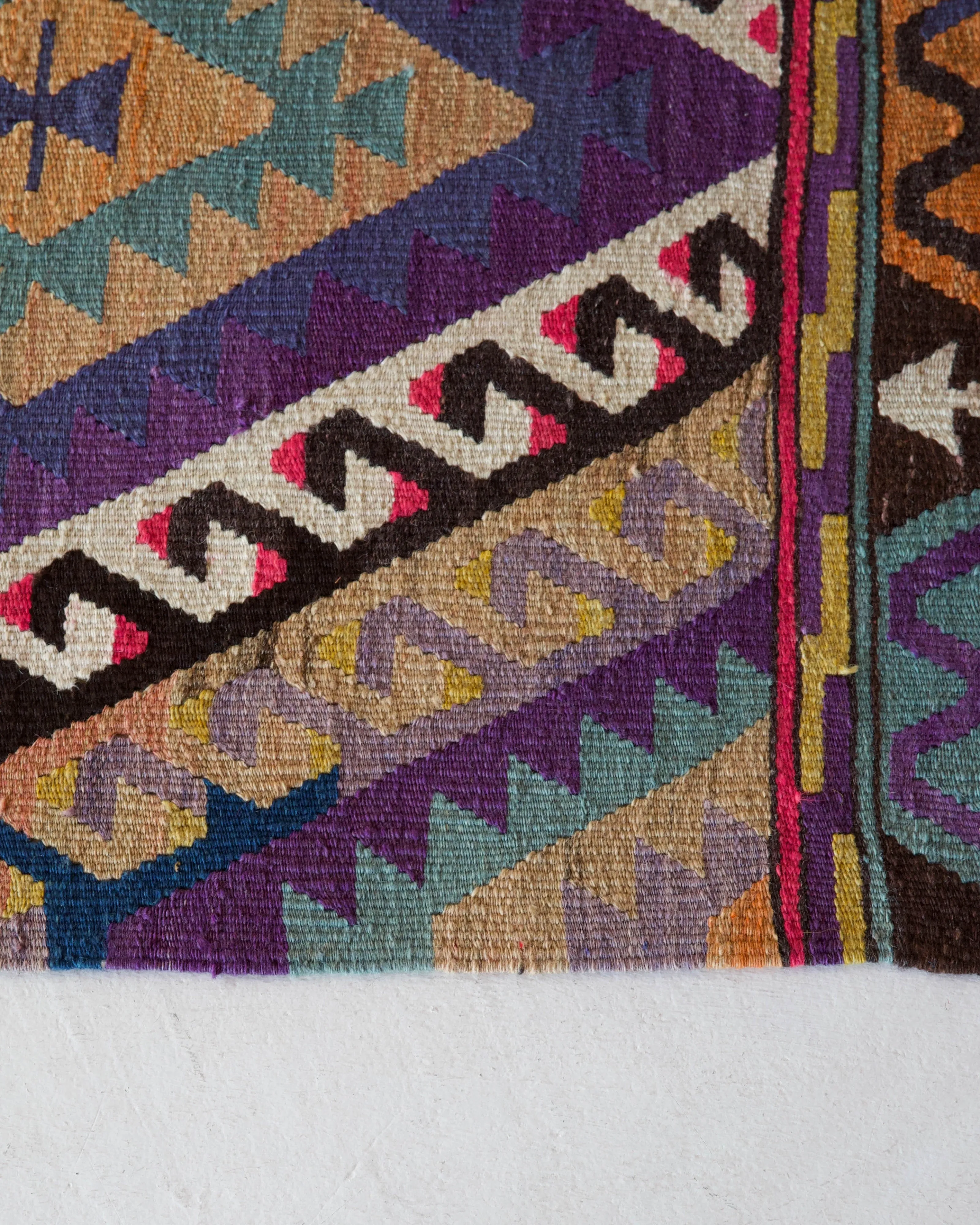 Vintage Oushak Kilim Rug 5'4"x8'