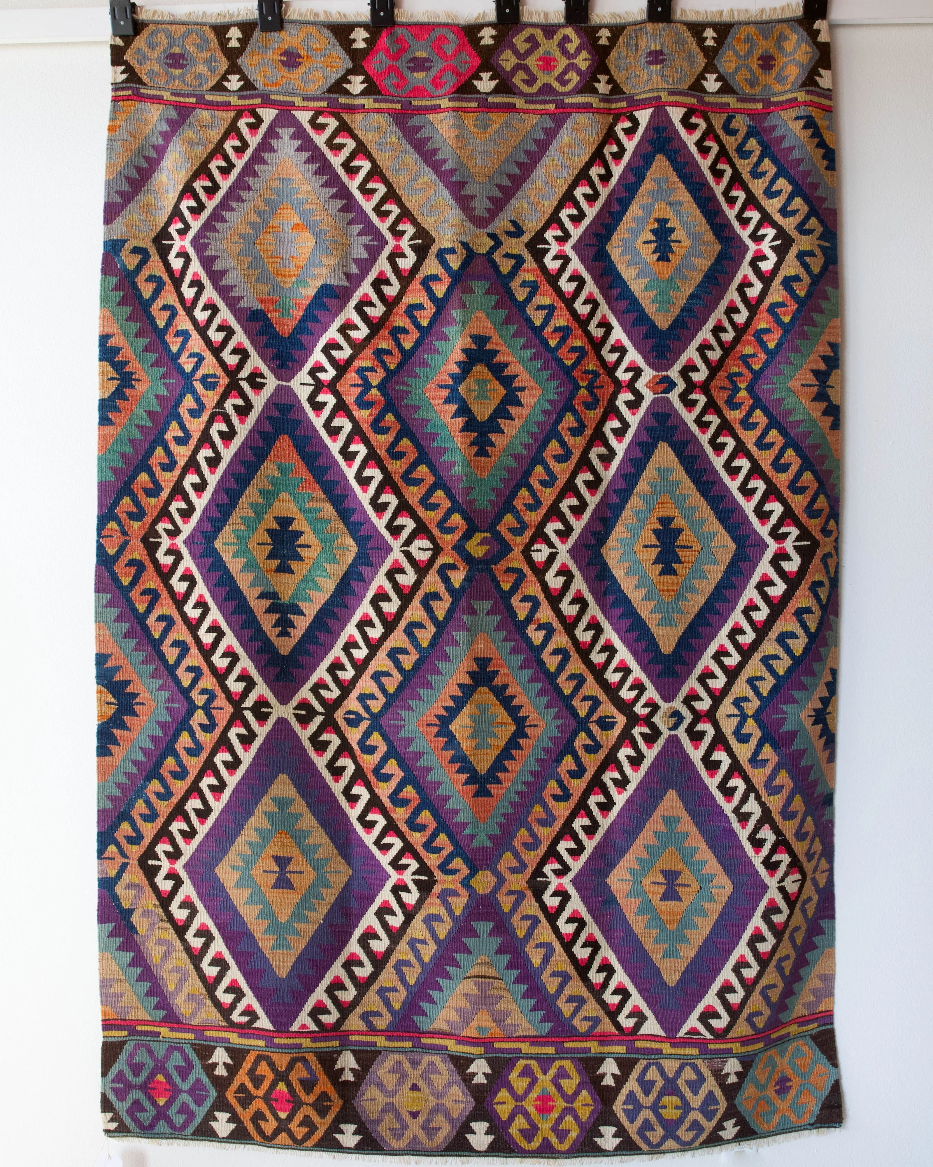 Vintage Oushak Kilim Rug 5'4"x8'