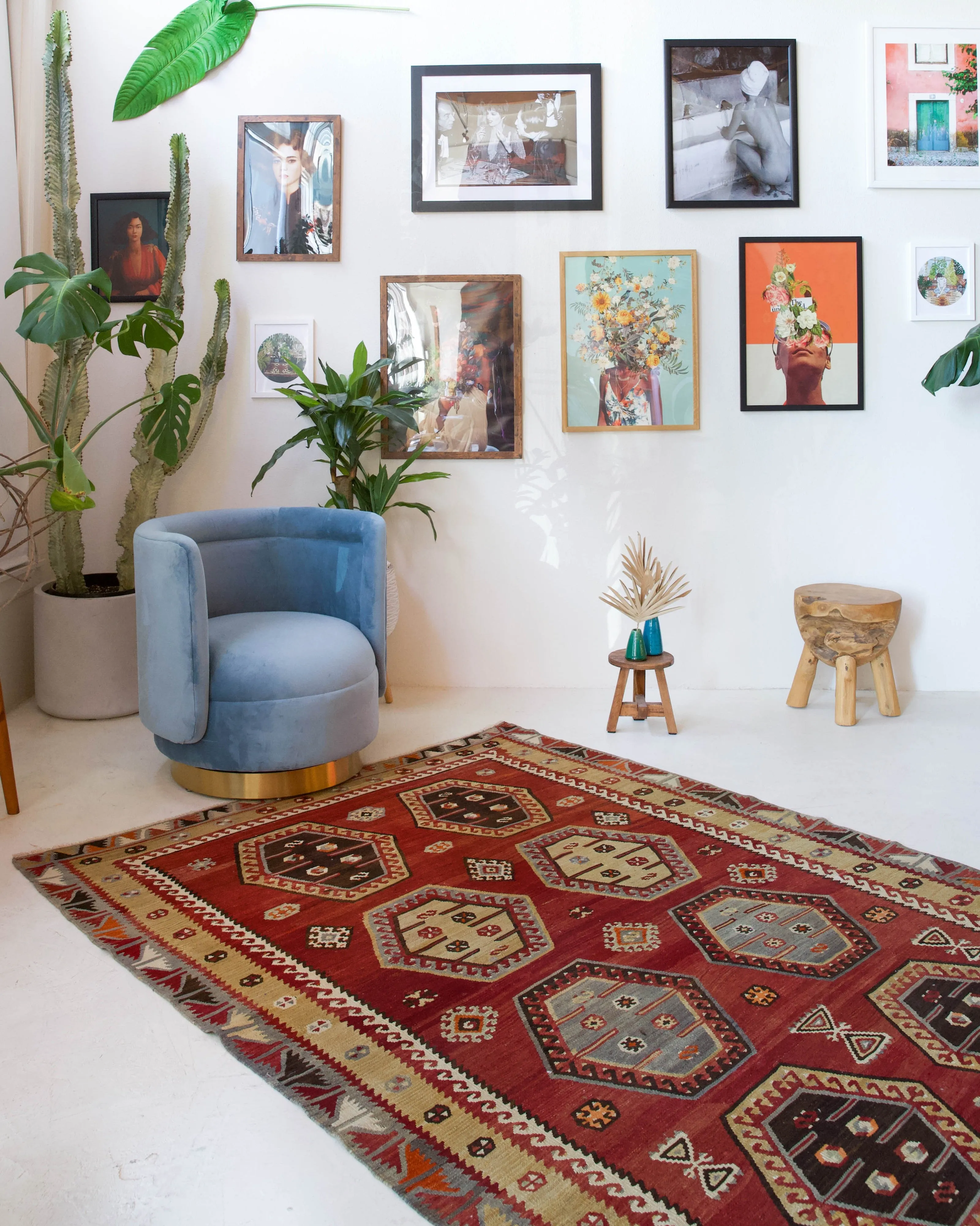 Vintage Sivas Sarkisla Kilim Rug 5'6"x12'