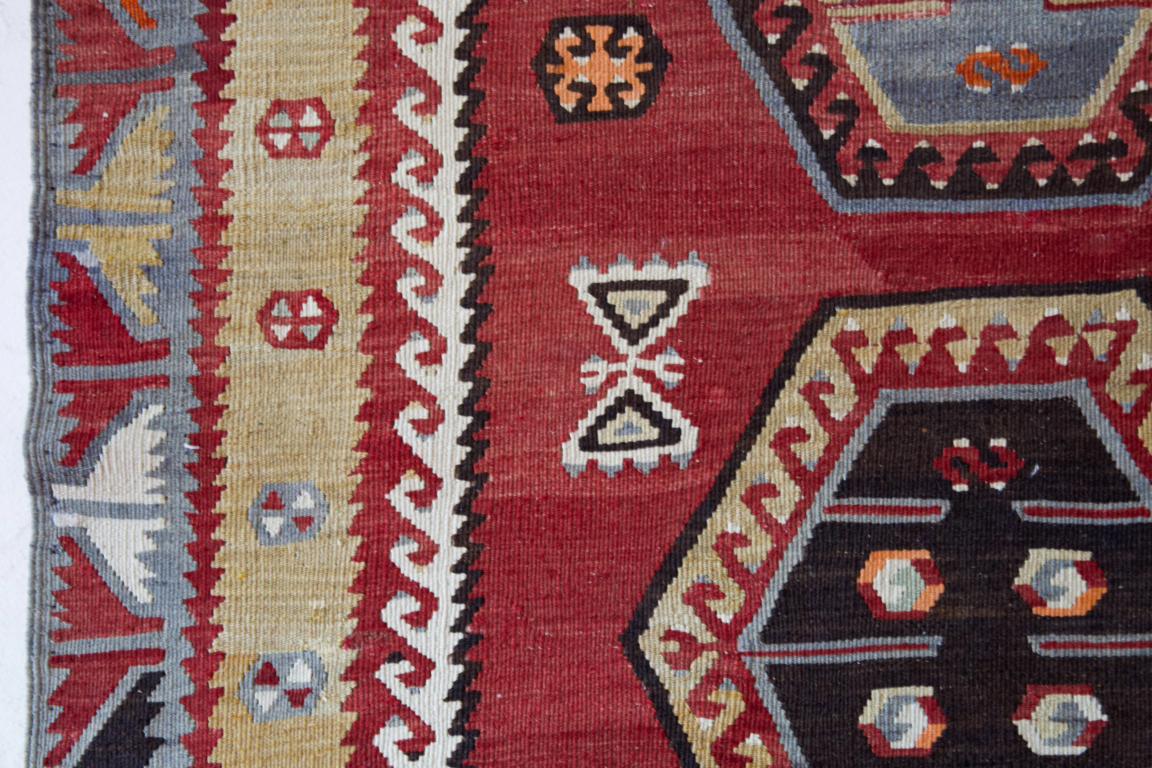 Vintage Sivas Sarkisla Kilim Rug 5'6"x12'