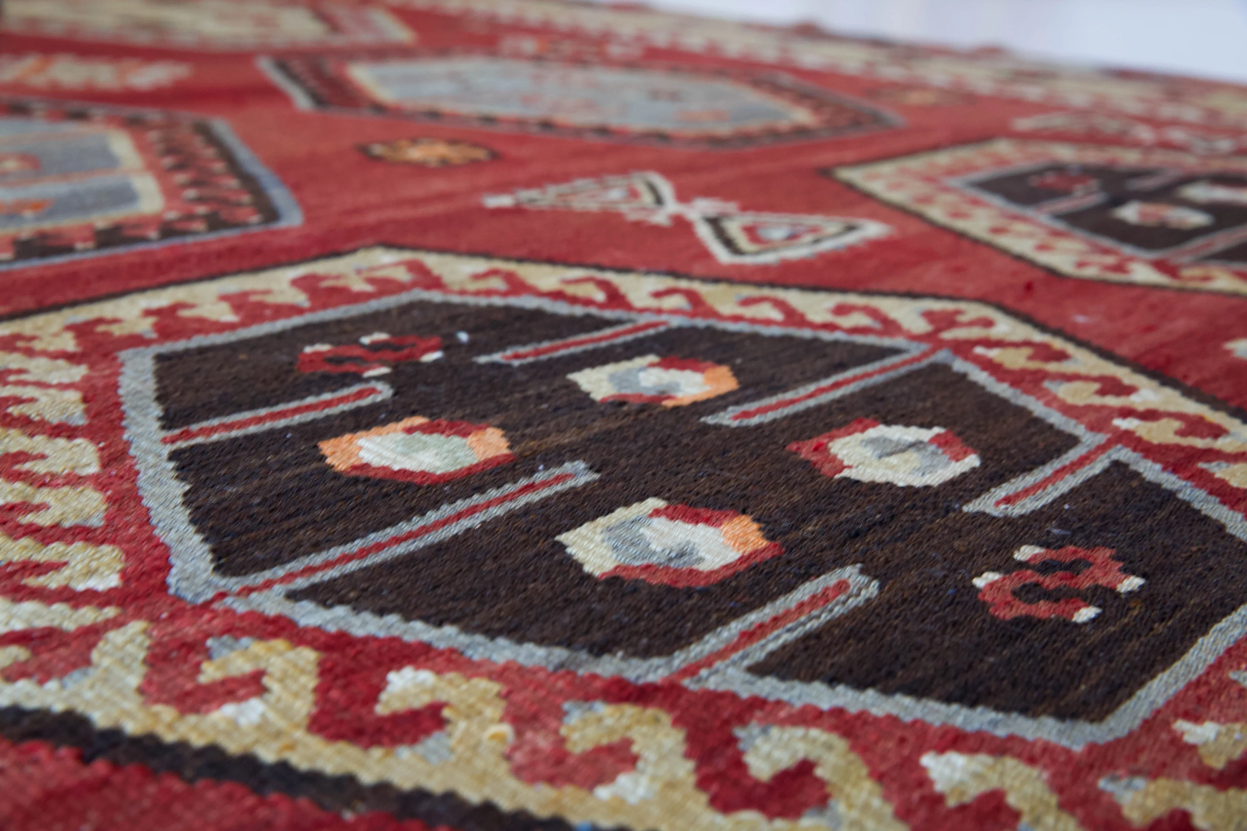 Vintage Sivas Sarkisla Kilim Rug 5'6"x12'