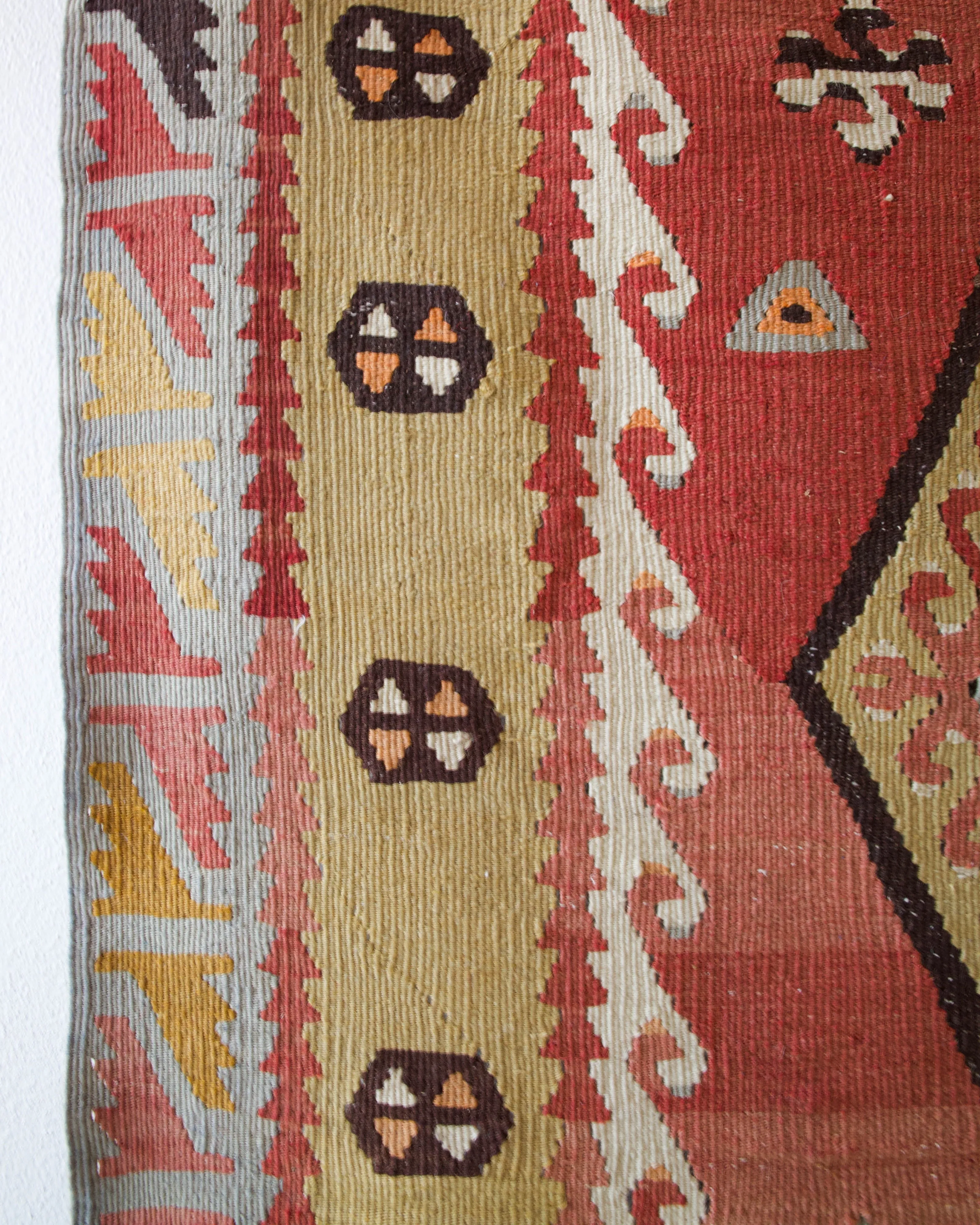 Vintage Sivas Sarkisla Kilim Rug 7'7"x11'9"