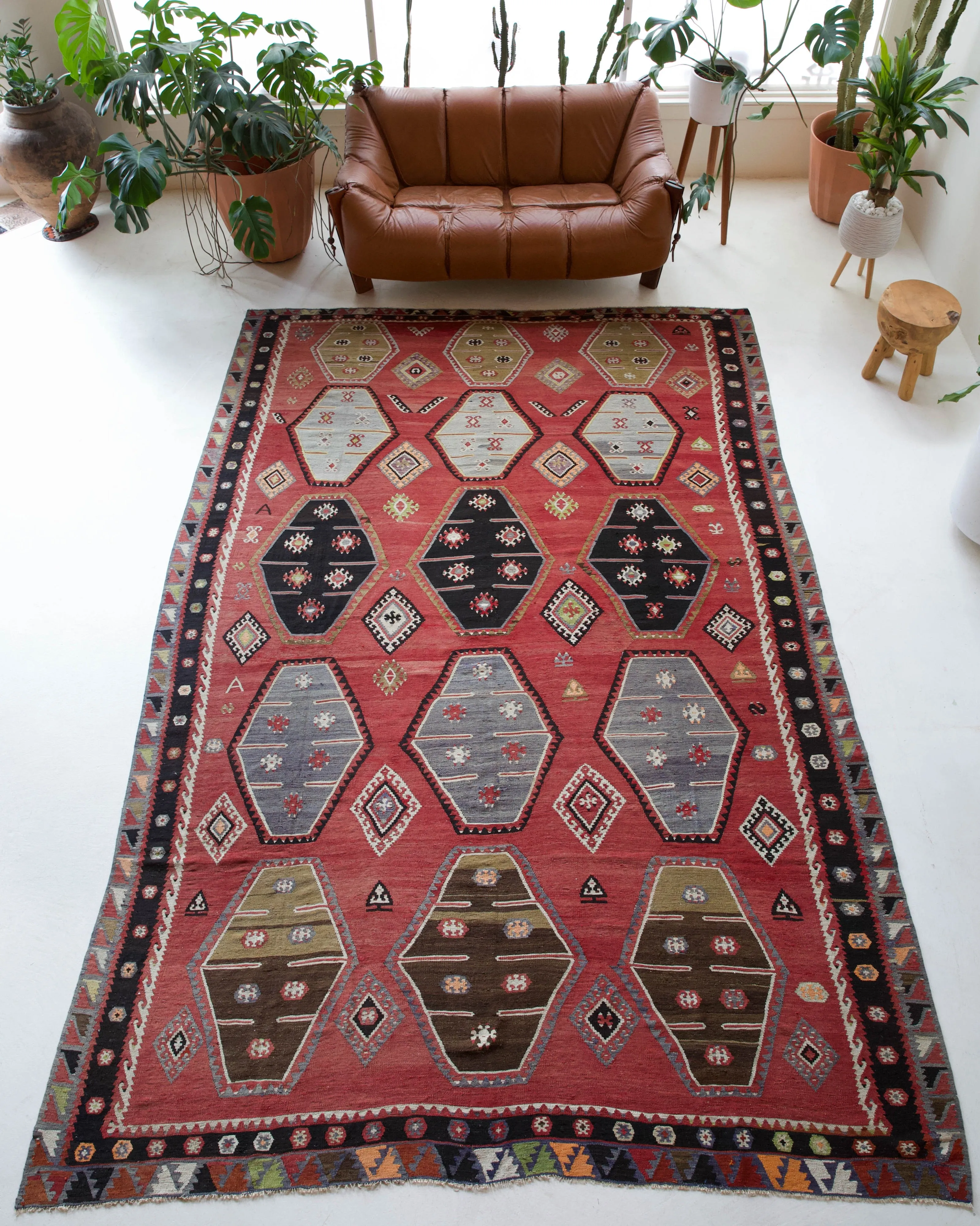 Vintage Sivas Sarkisla Kilim Rug 8'5"x12'6"