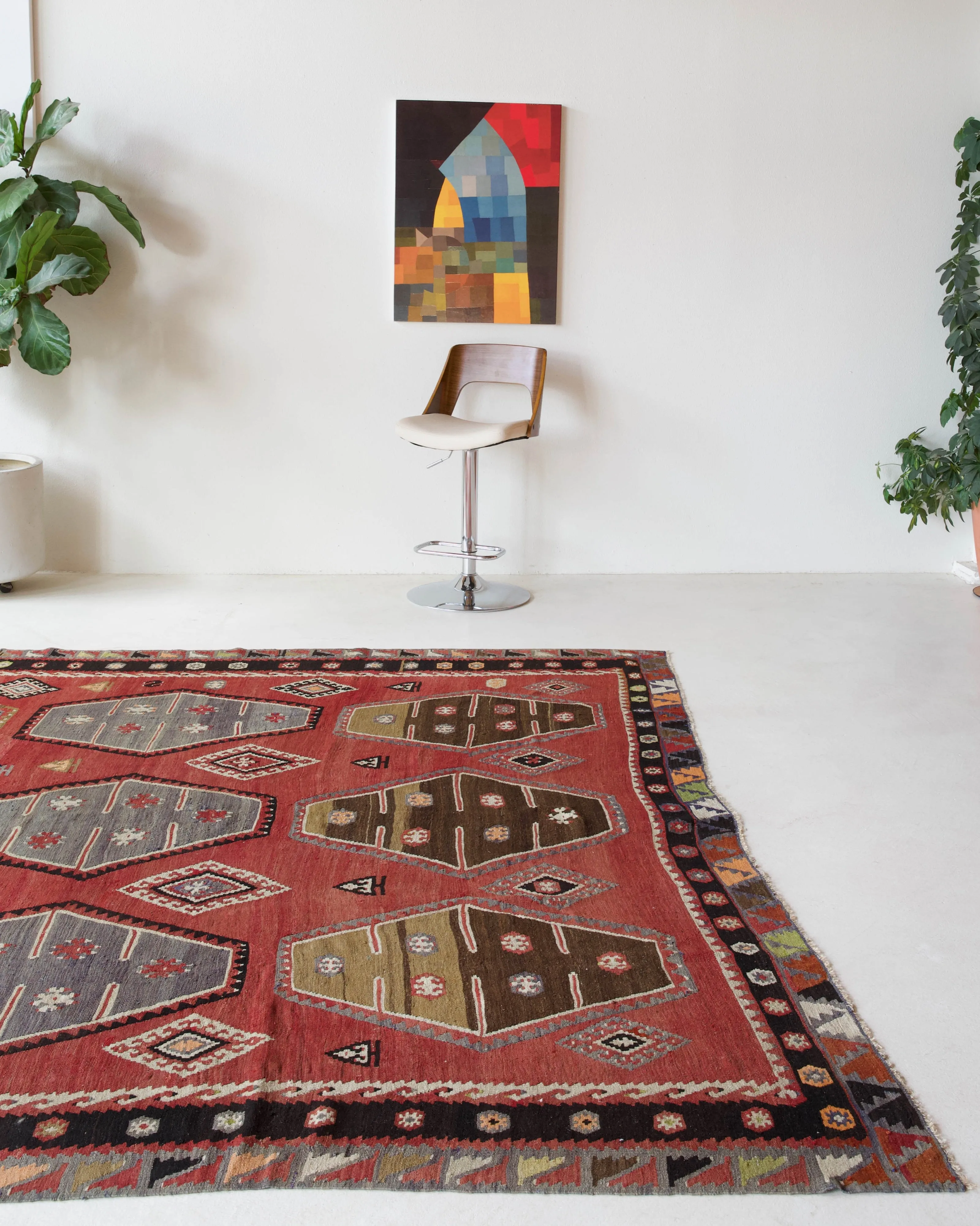 Vintage Sivas Sarkisla Kilim Rug 8'5"x12'6"