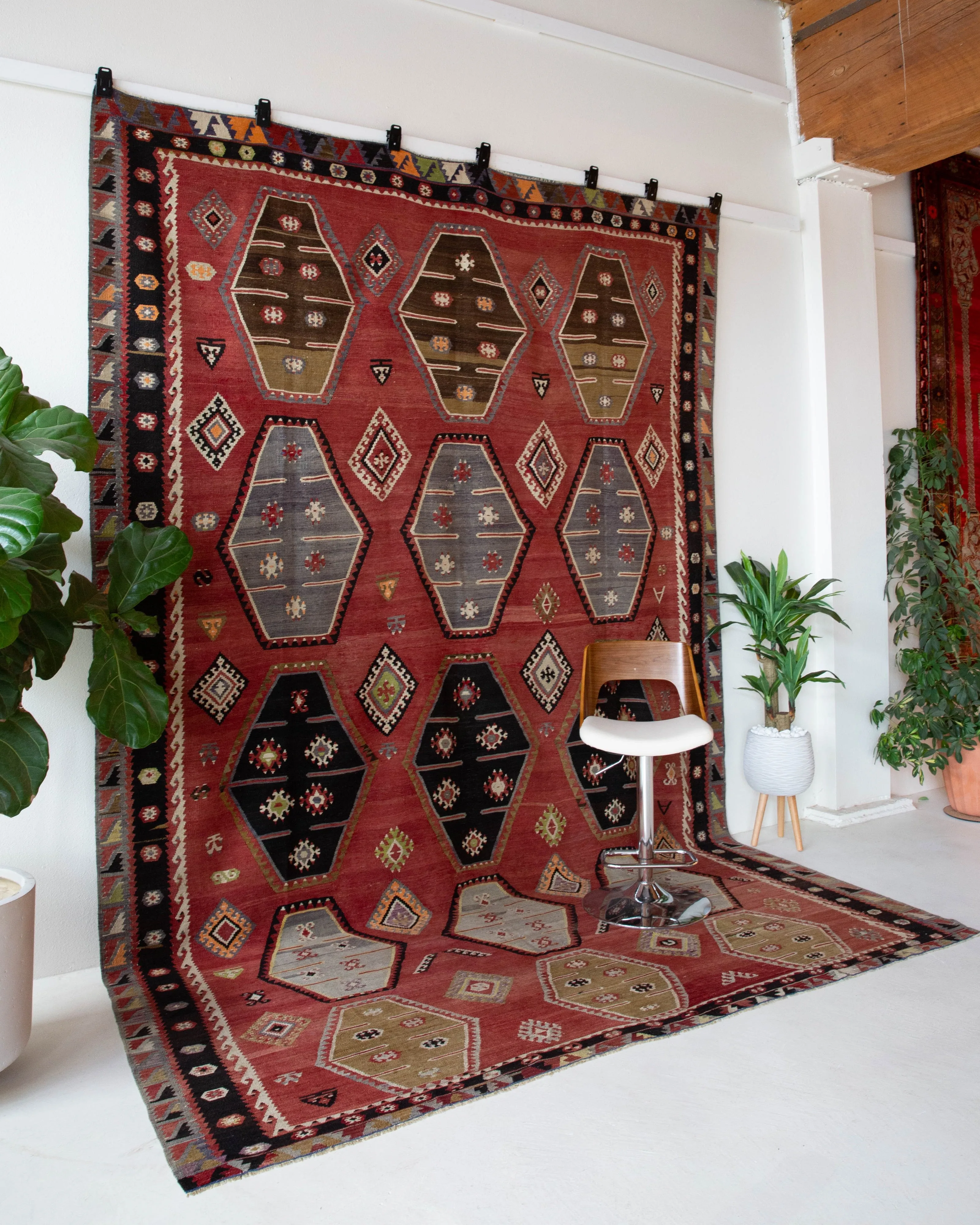 Vintage Sivas Sarkisla Kilim Rug 8'5"x12'6"