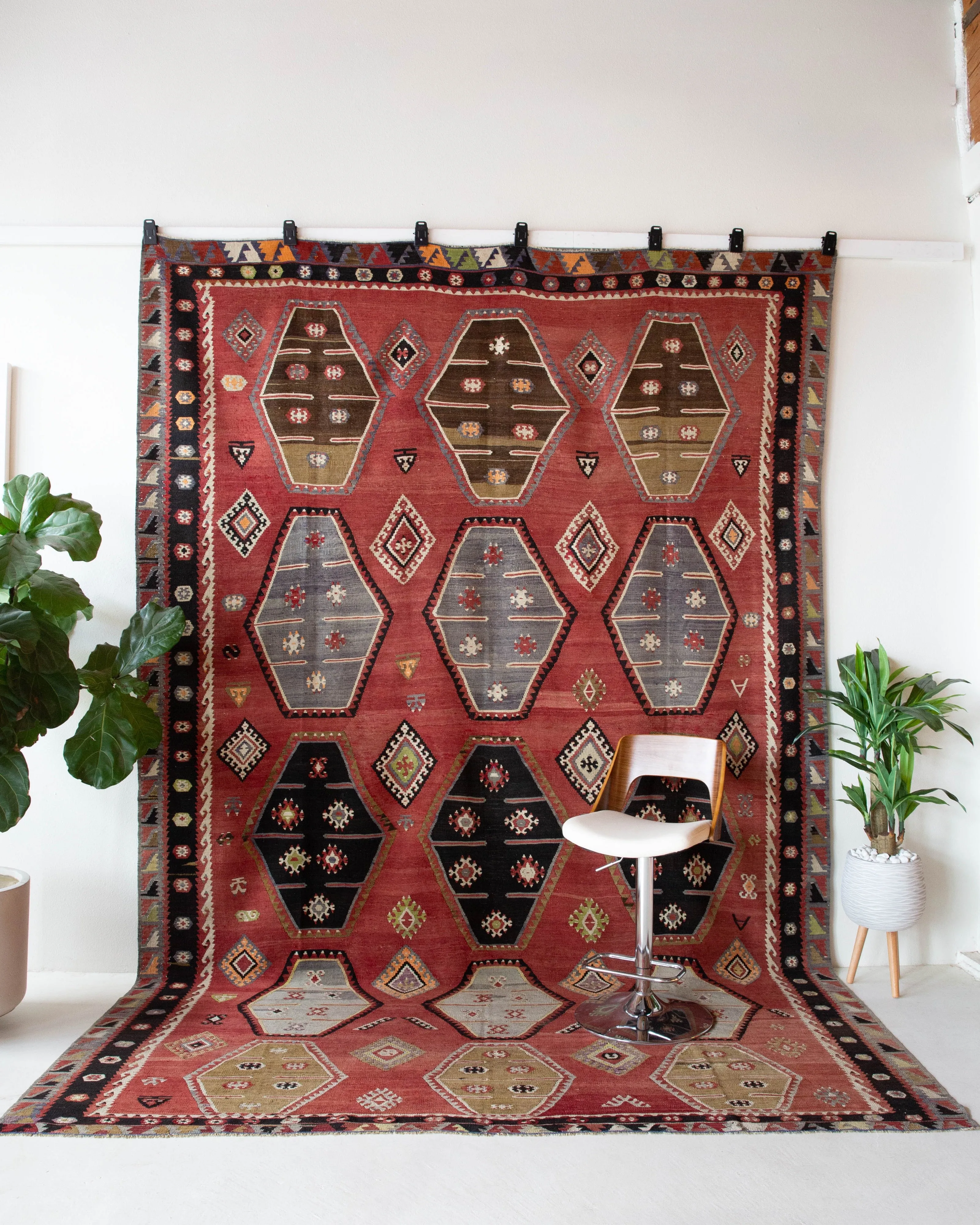 Vintage Sivas Sarkisla Kilim Rug 8'5"x12'6"