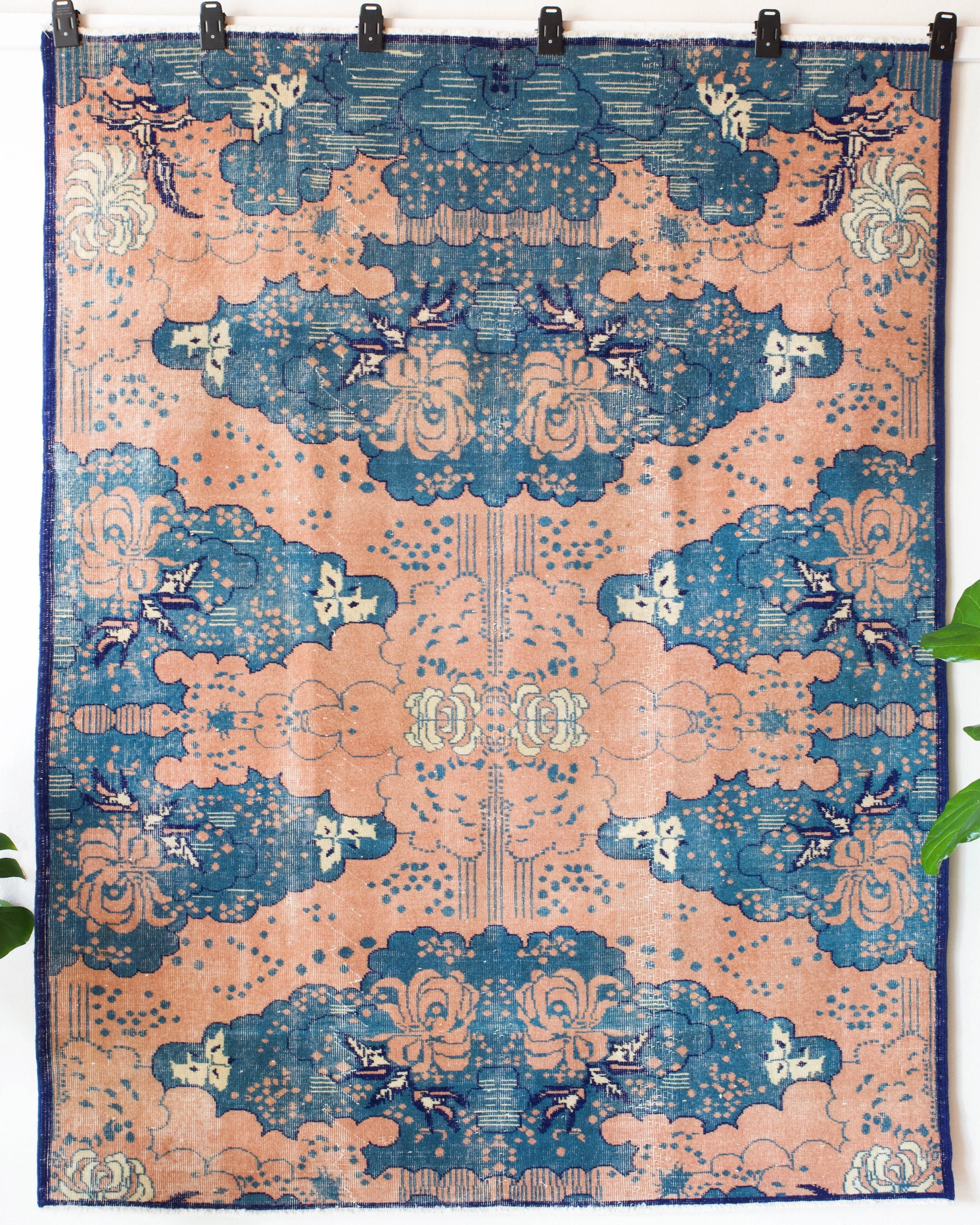 Vintage Turkish Art Deco Rug 5'10"x7'6"