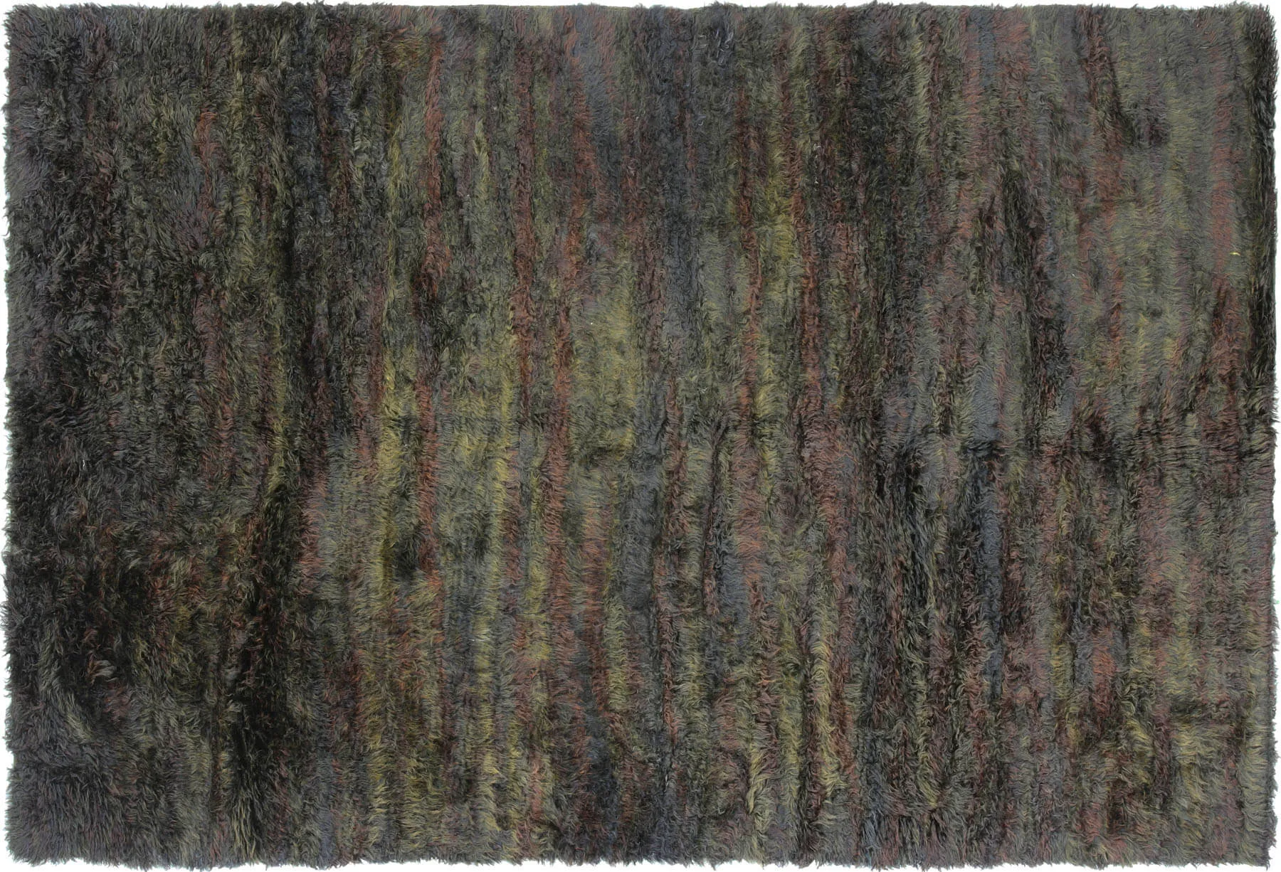 Vintage Turkish Shag Rug - 5'5" x 8'