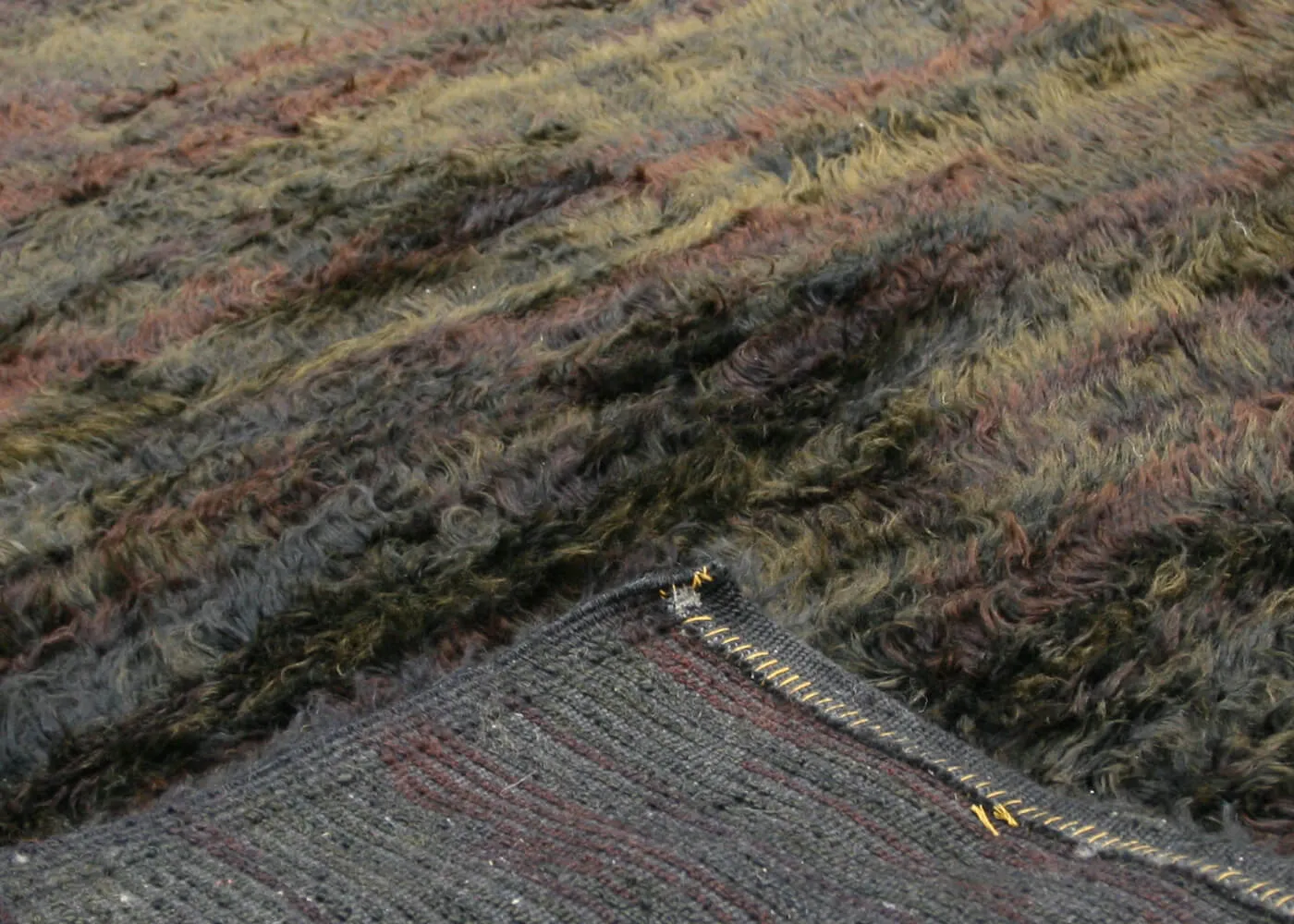 Vintage Turkish Shag Rug - 5'5" x 8'