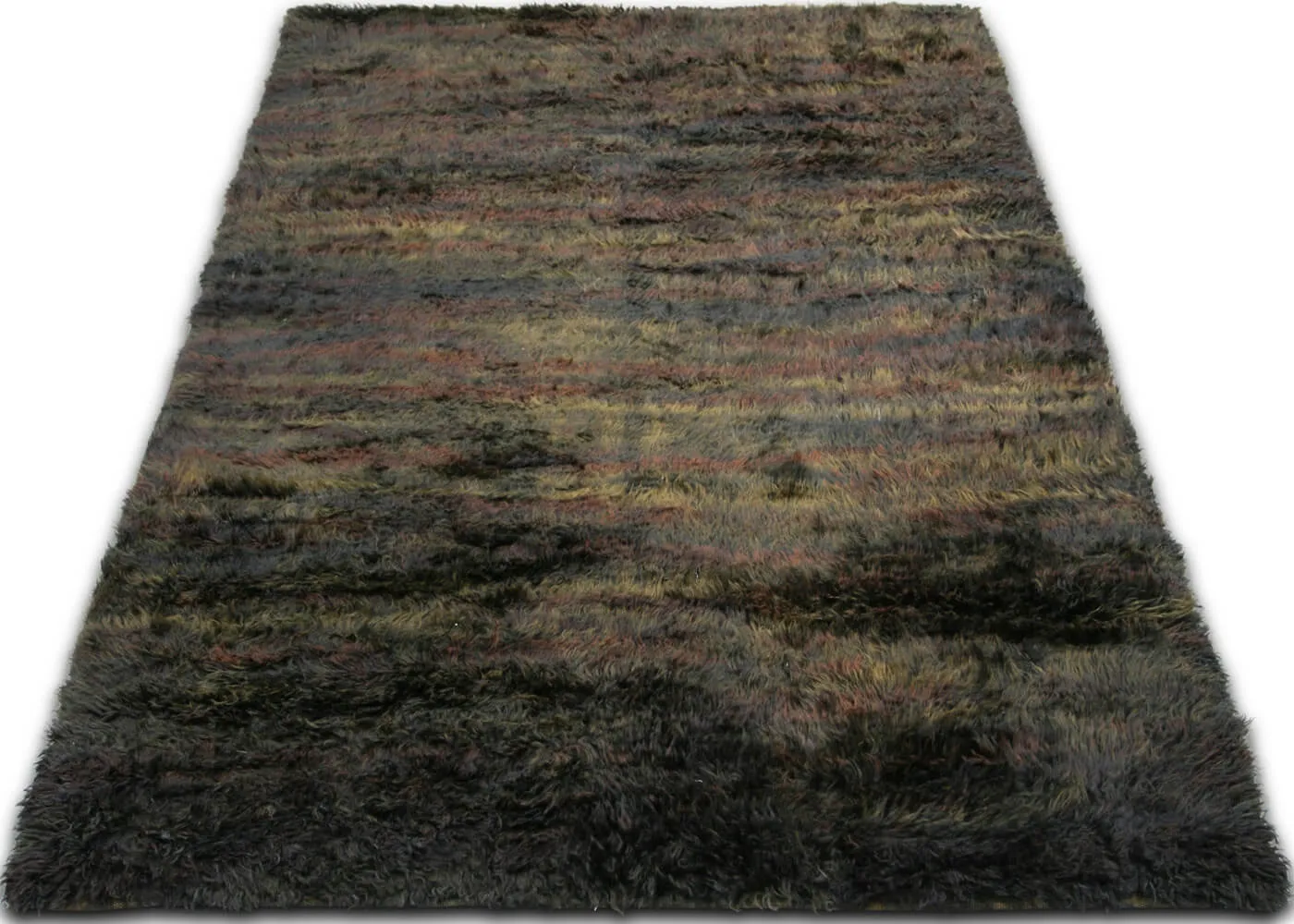 Vintage Turkish Shag Rug - 5'5" x 8'