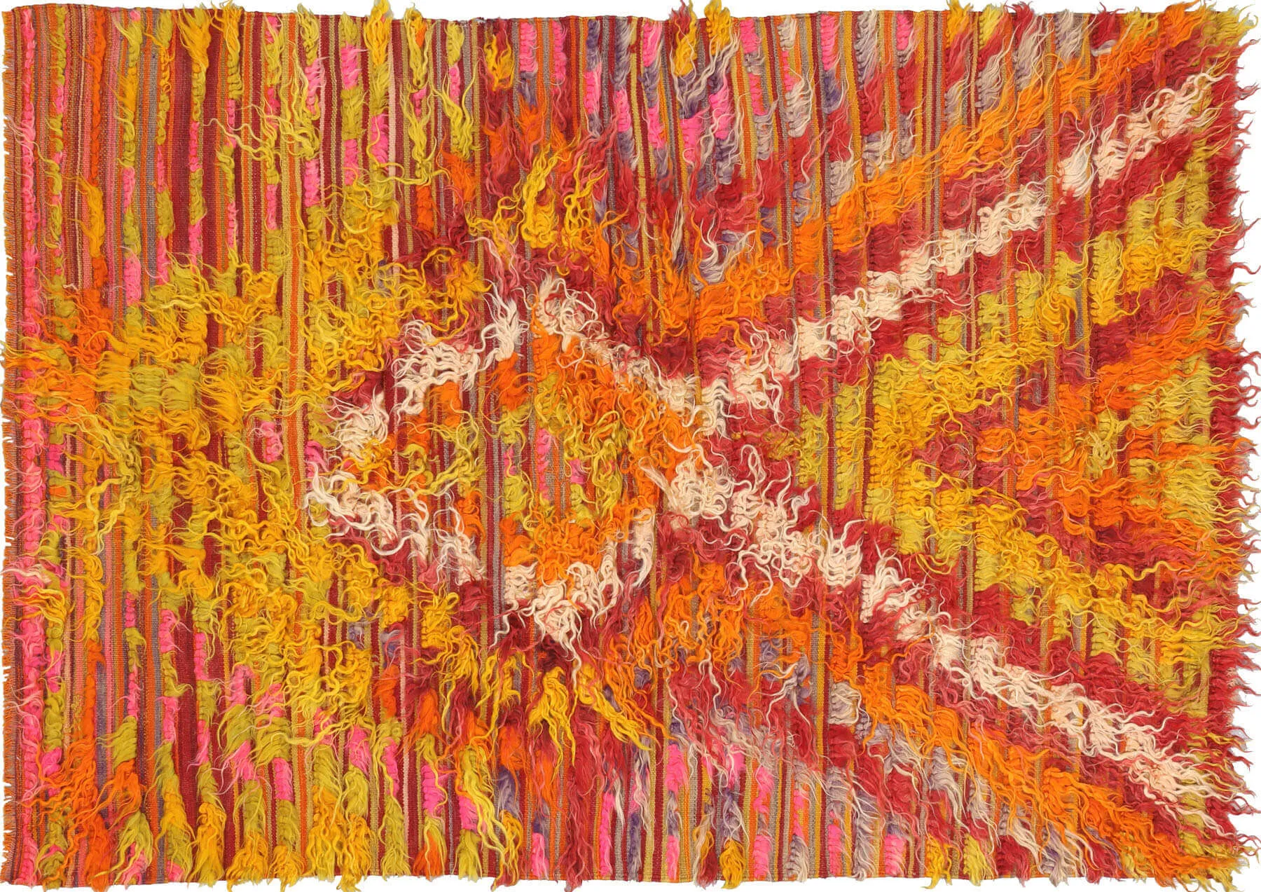 Vintage Turkish Tulu Rug - 3'11" x 5'10"
