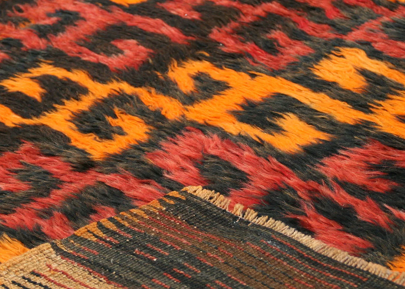 Vintage Turkish Tulu Rug - 3'7" x 4'6"